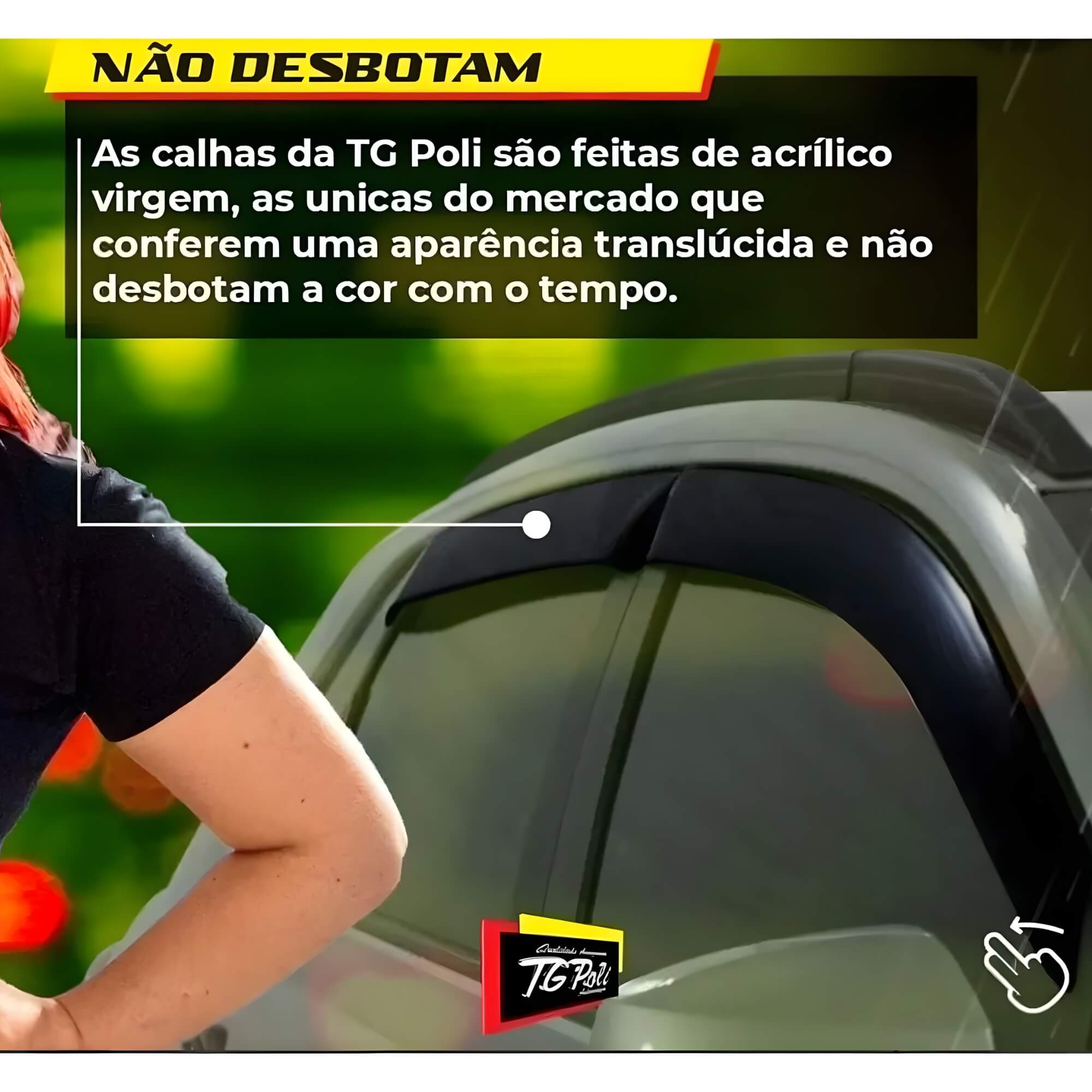 Calha Inteiriça/Slim VW Tera 25/26 4 Portas TG Poli - 22025