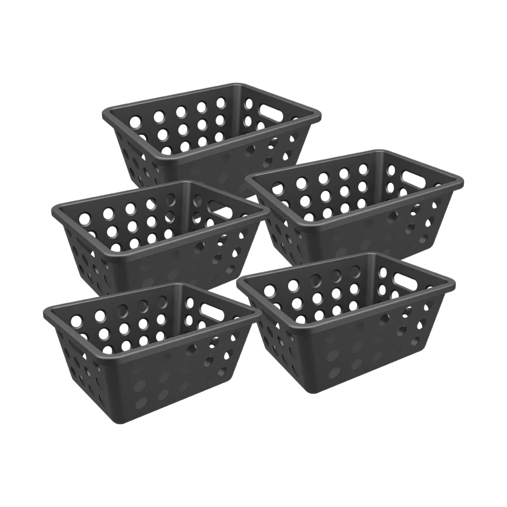 Kit Cesta Pequena Coza 1,5 Litros Preto com 5 Peças Brinox - 99427/4008