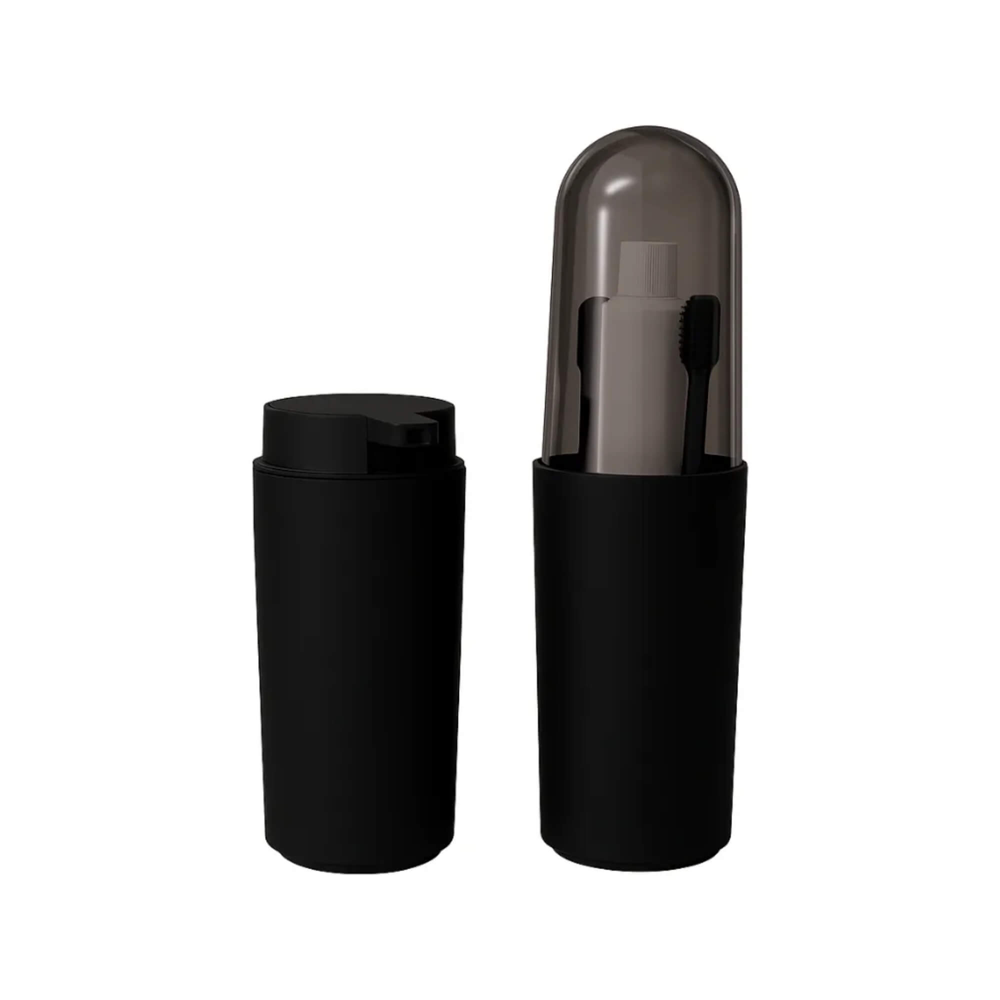 Conjunto para Banheiro Coza Serene 2 Peças na cor Preta Brinox - 99407/7008
