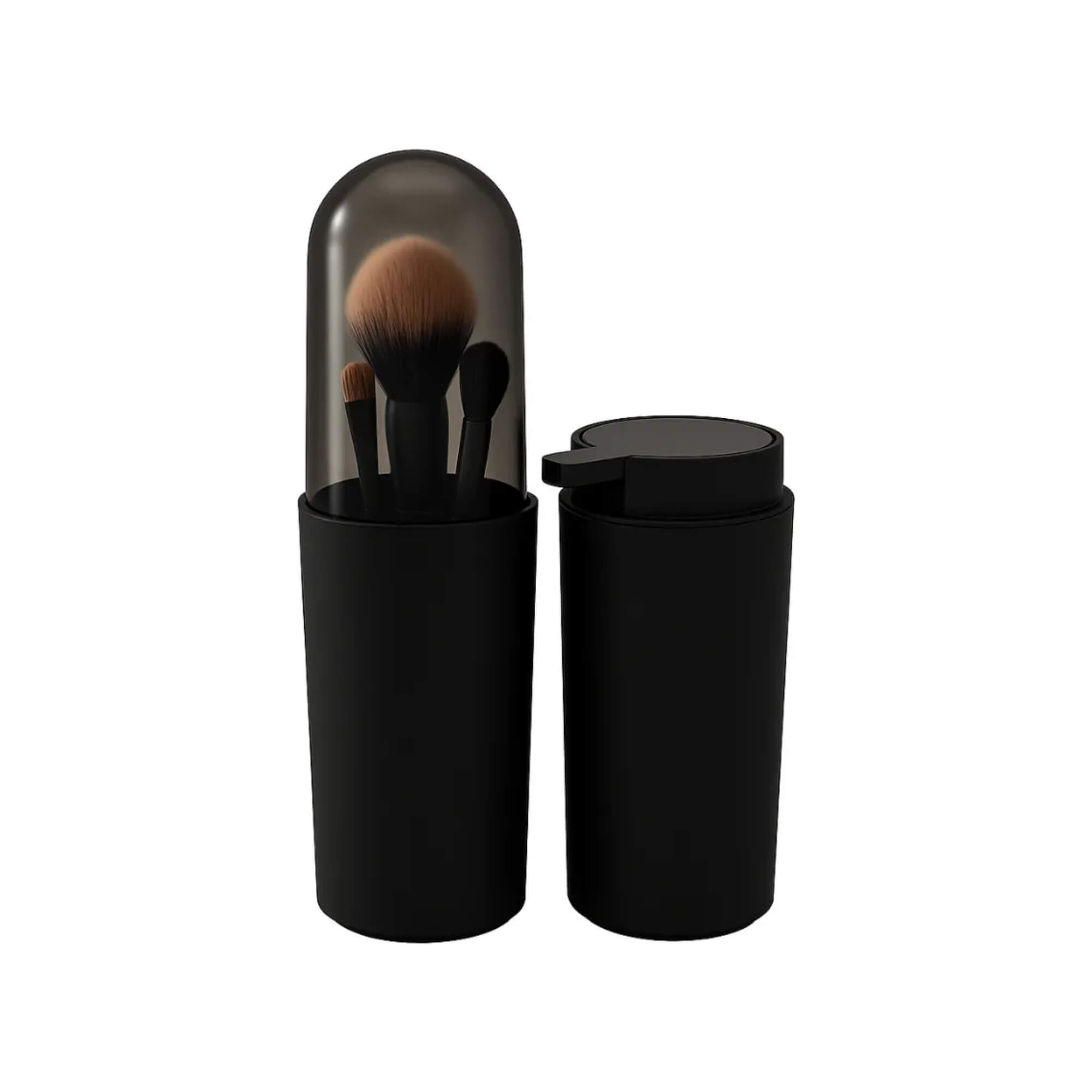 Conjunto para Banheiro Coza Serene 2 Peças na cor Preta Brinox - 99407/7008