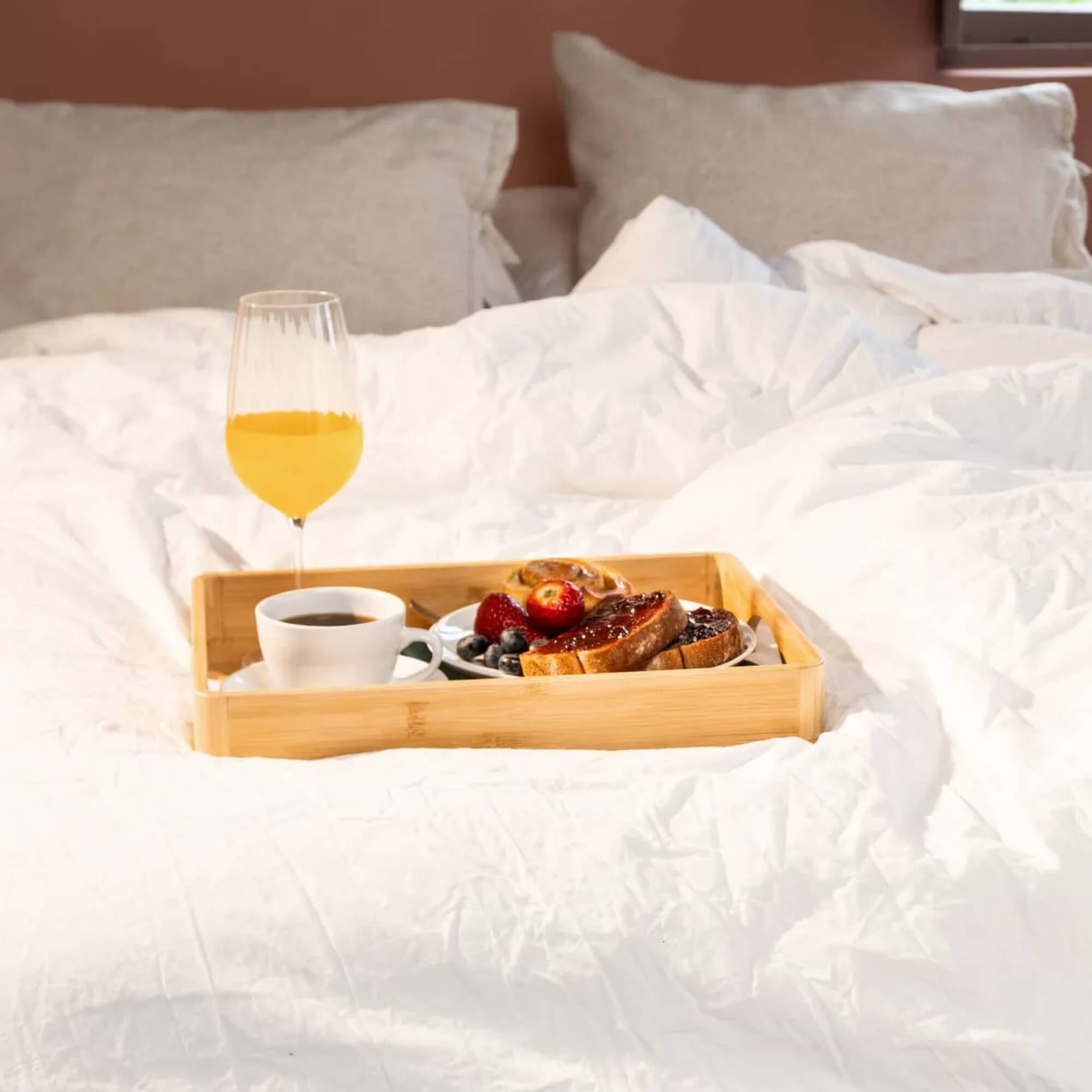 Bandeja em Bambu com Alça Coza Brisa 38x28x5,2cm Brinox - 40650/3009