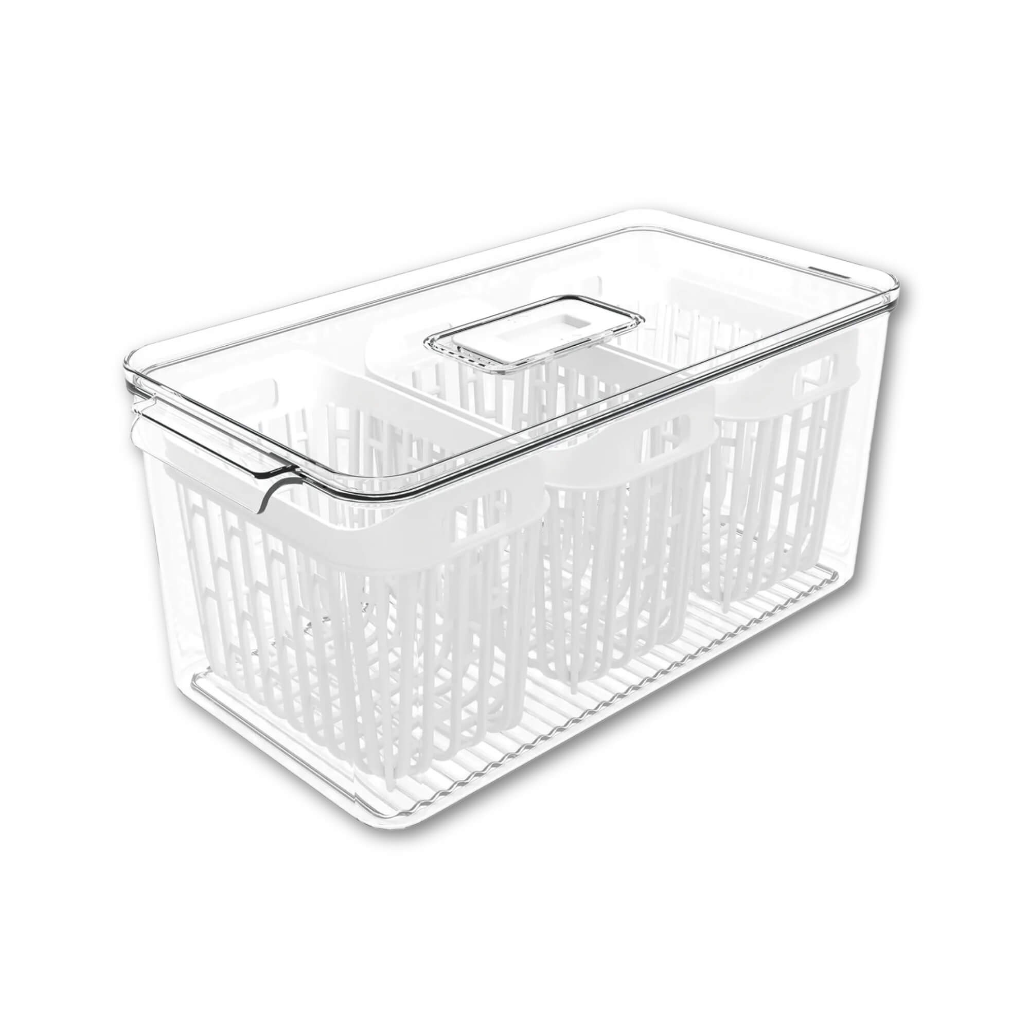 Organizador de Geladeira Coza Dry 6 Litros com 3 Cestos Brinox - 10186/3009