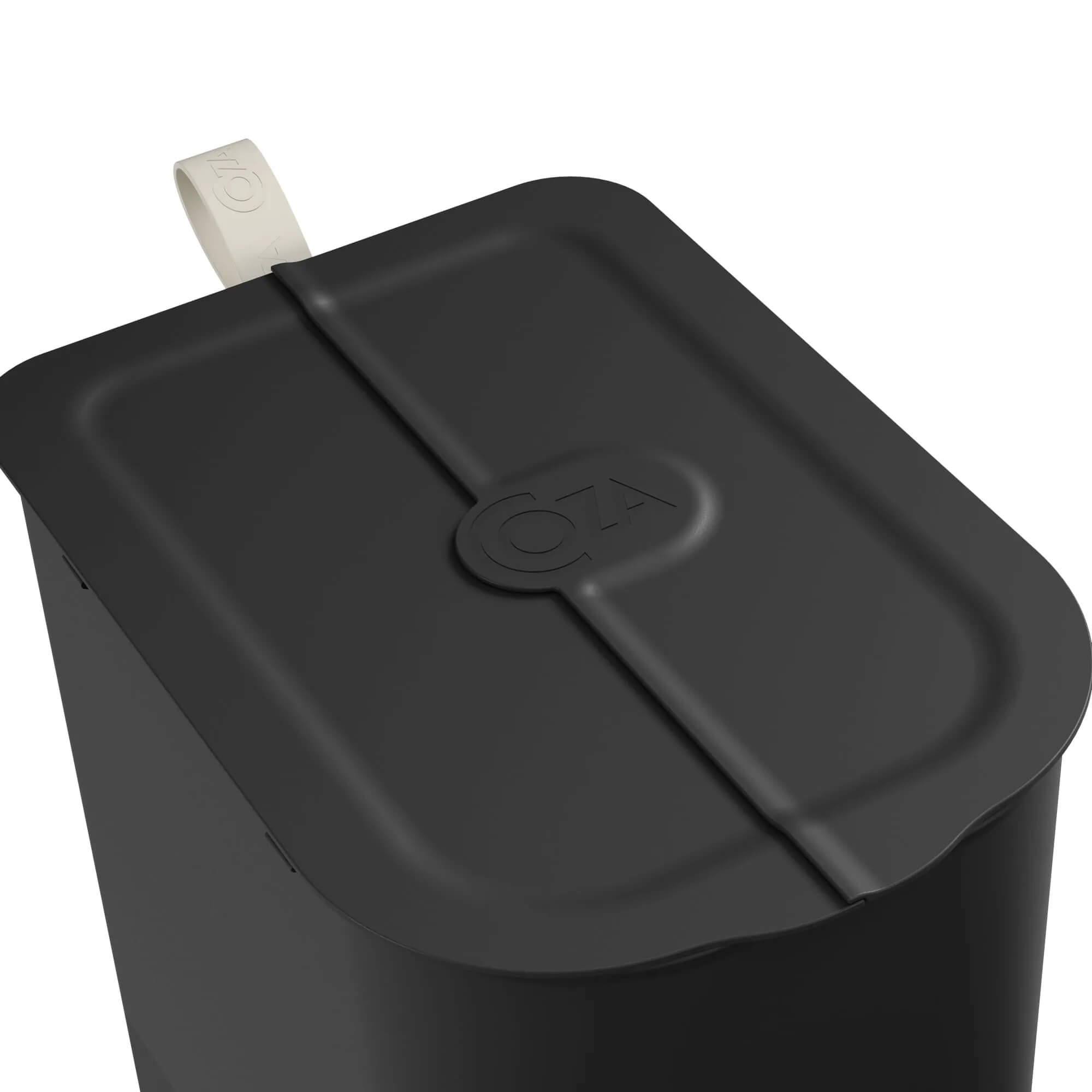 Lixeira Coza Borboleta com Pedal 6 Litros Preta com Alça Light Gray Brinox - 10660/0008