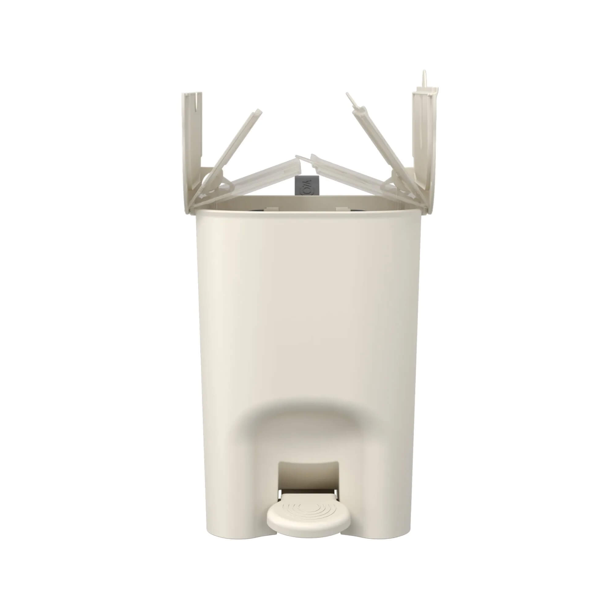 Lixeira Coza Borboleta com Pedal 6 Litros Light Gray com Alça Cinza Chumbo Brinox - 10660/0468