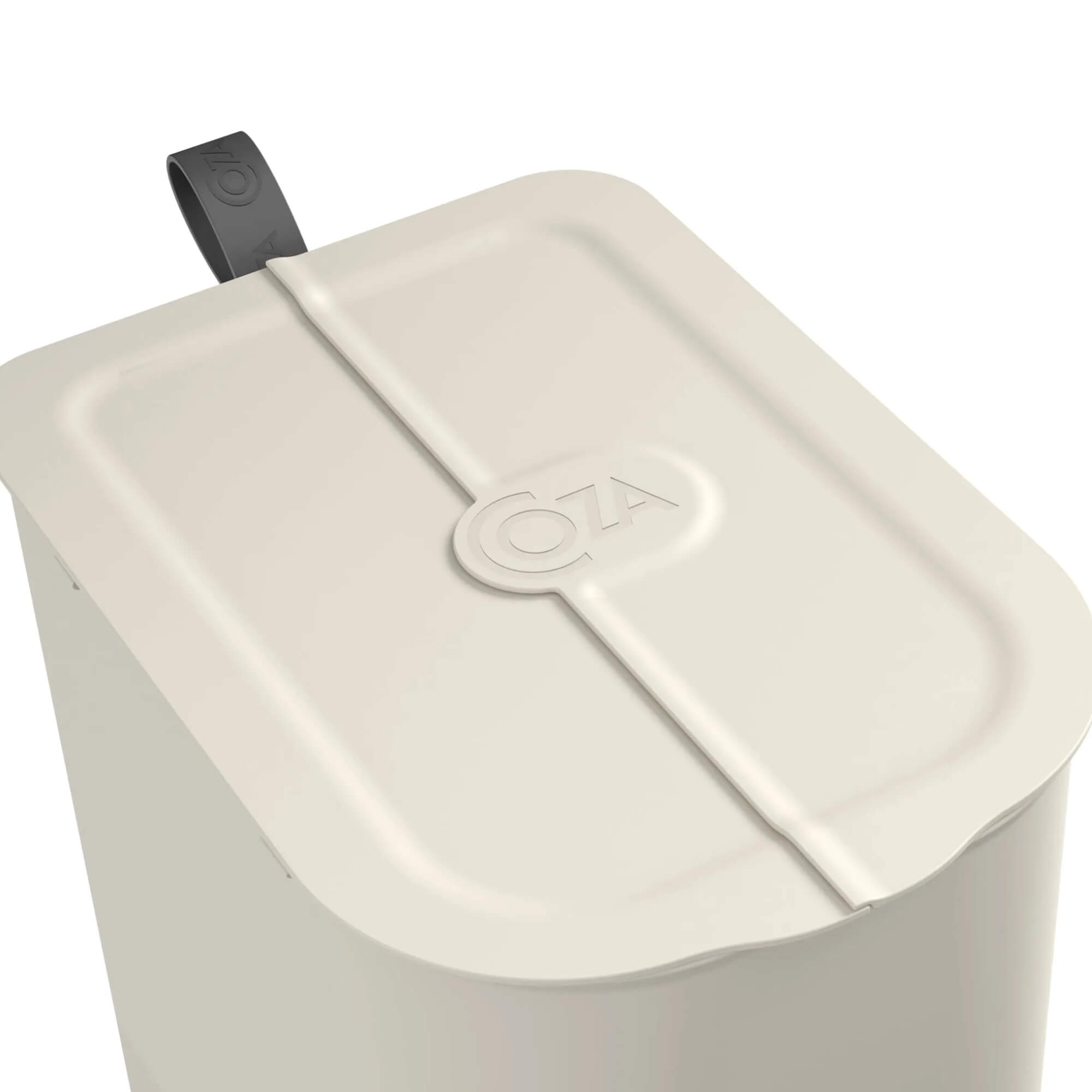 Lixeira Coza Borboleta com Pedal 6 Litros Light Gray com Alça Cinza Chumbo Brinox - 10660/0468