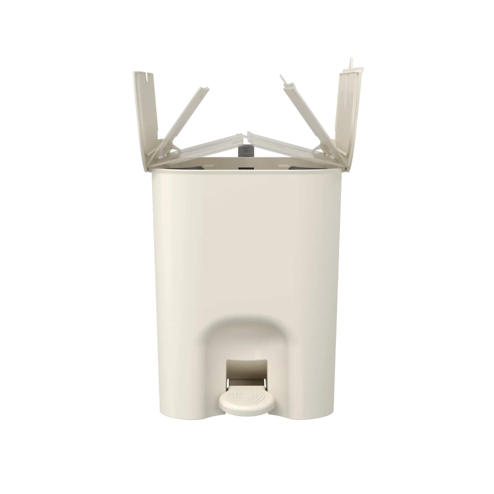 Lixeira Coza Borboleta com Pedal 12 Litros Light Gray com Alça Cinza Chumbo Brinox - 10661/0468