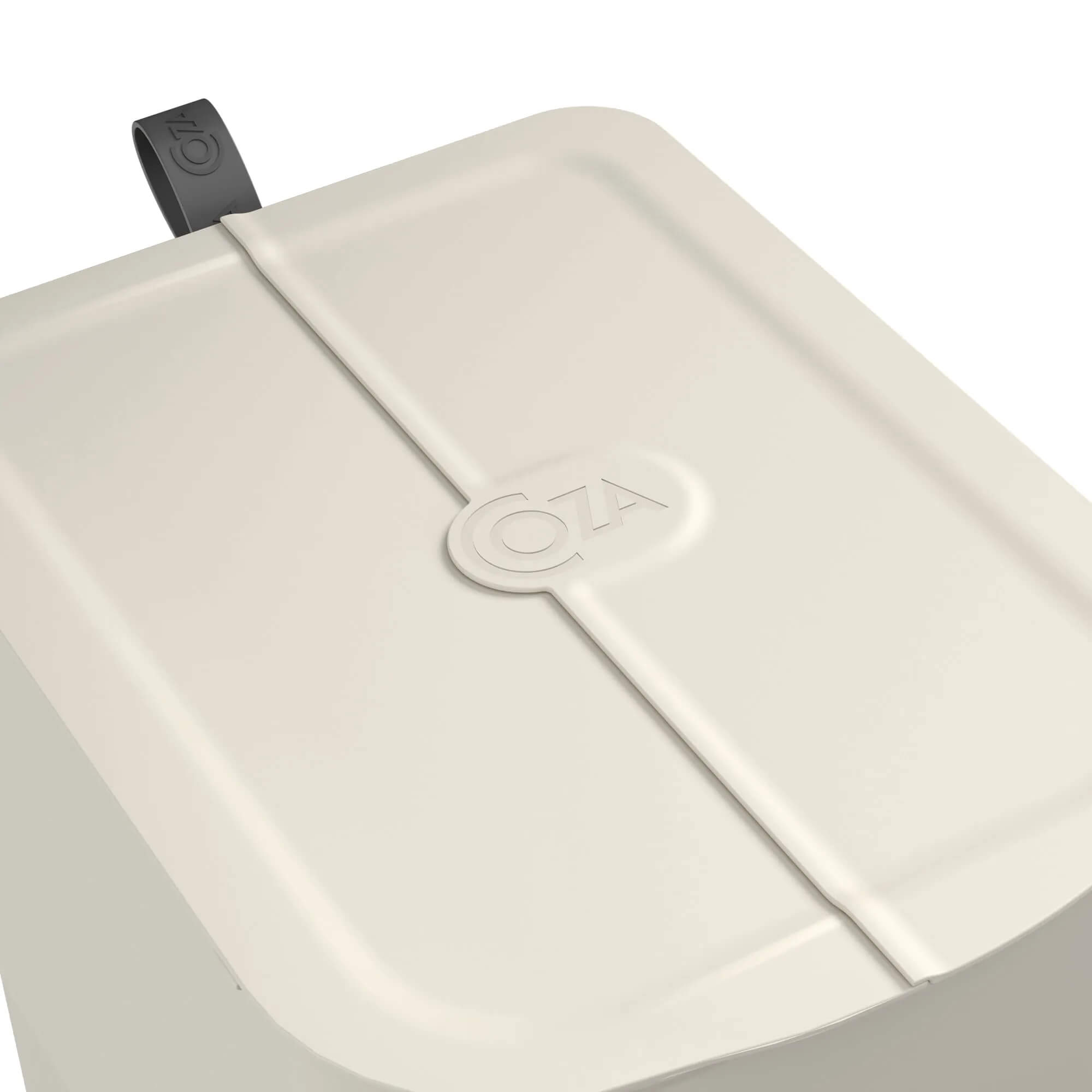 Lixeira Coza Borboleta com Pedal 12 Litros Light Gray com Alça Cinza Chumbo Brinox - 10661/0468