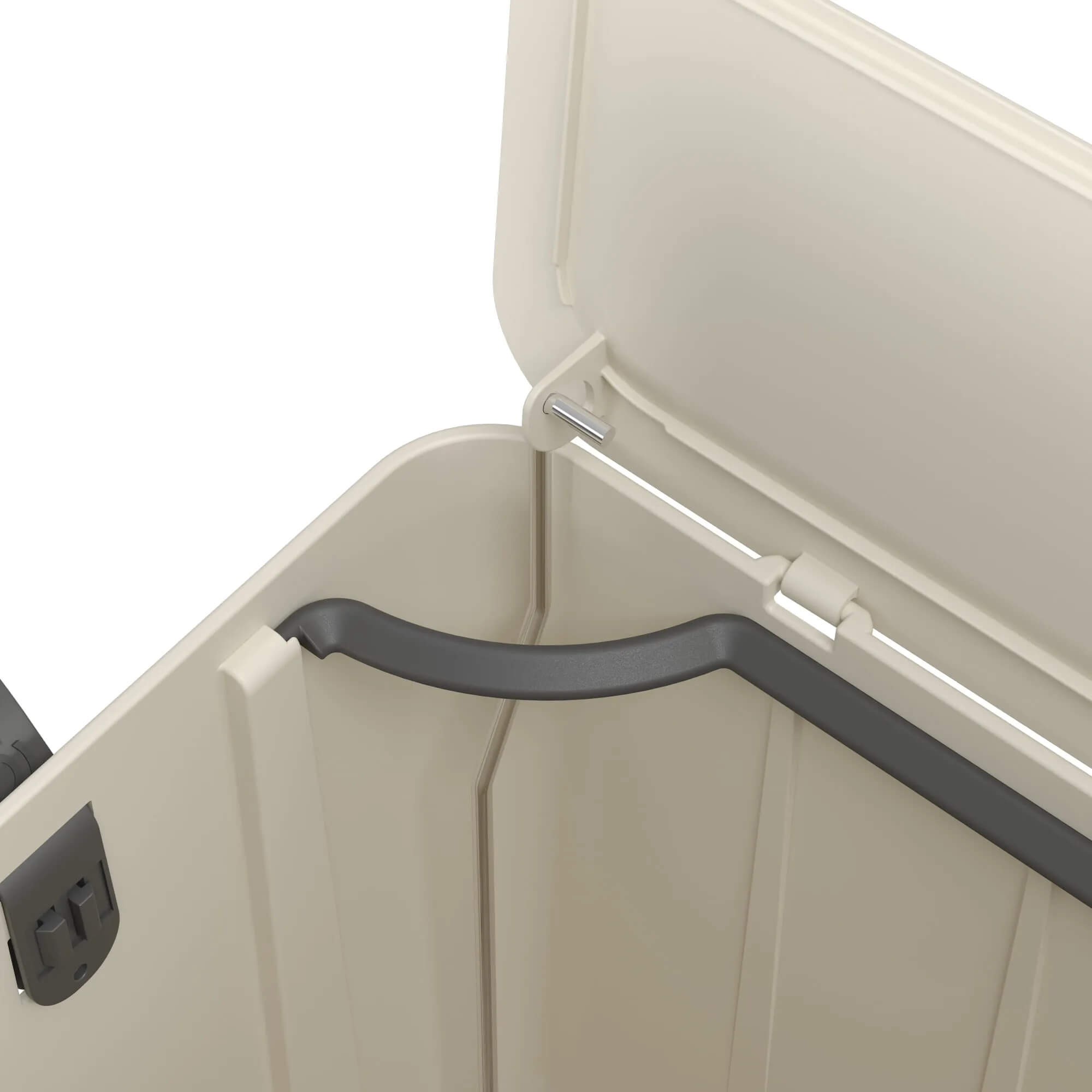 Lixeira Coza Borboleta com Pedal 12 Litros Light Gray com Alça Cinza Chumbo Brinox - 10661/0468