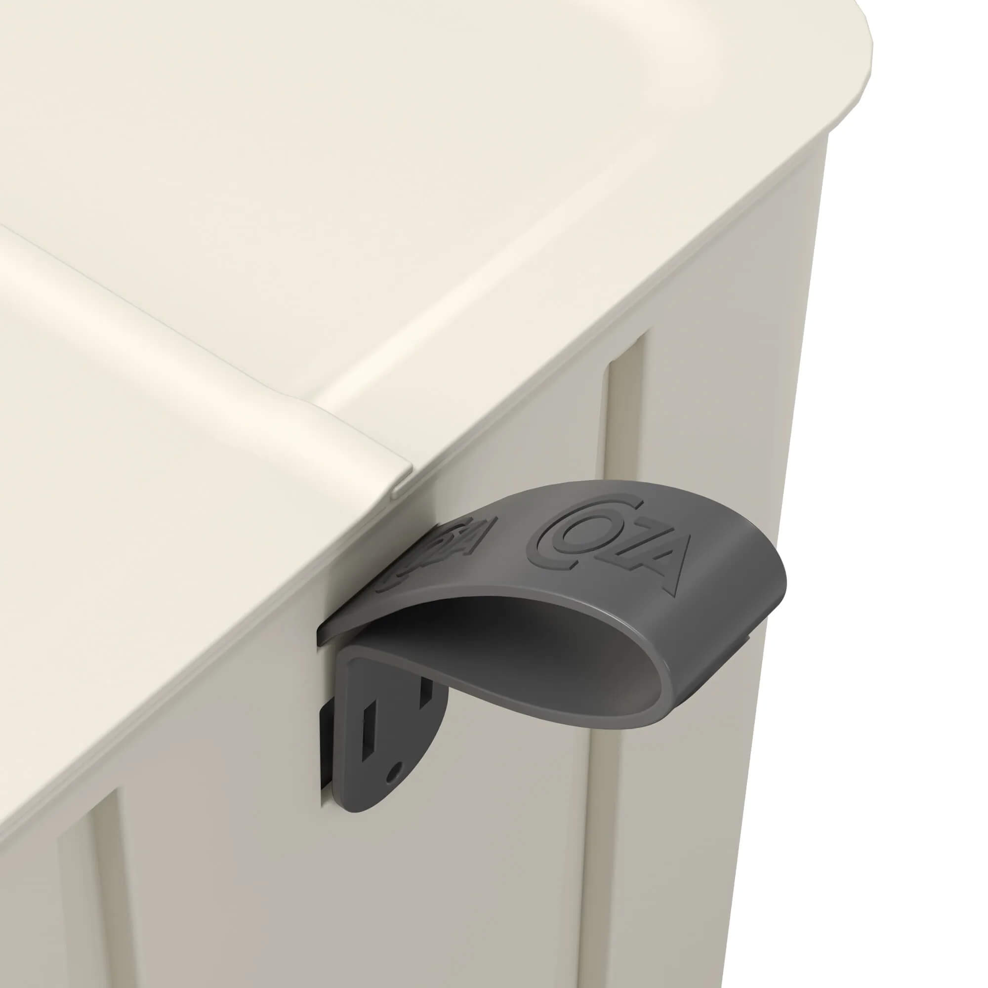 Lixeira Coza Borboleta com Pedal 12 Litros Light Gray com Alça Cinza Chumbo Brinox - 10661/0468