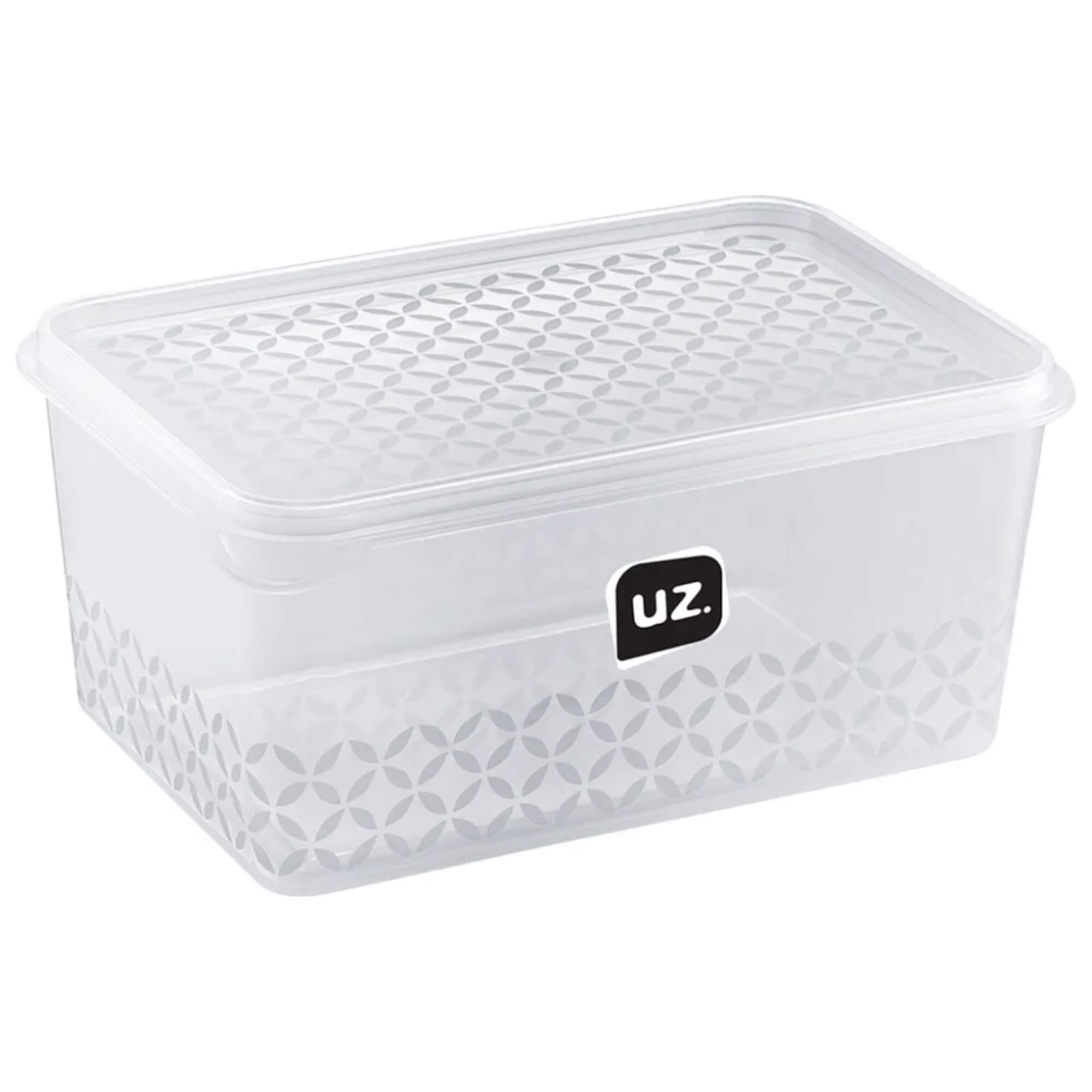 Pote Porta Mantimentos Retangular Transparente Multiuso 2L Uz Utilidades - UZ397-TR