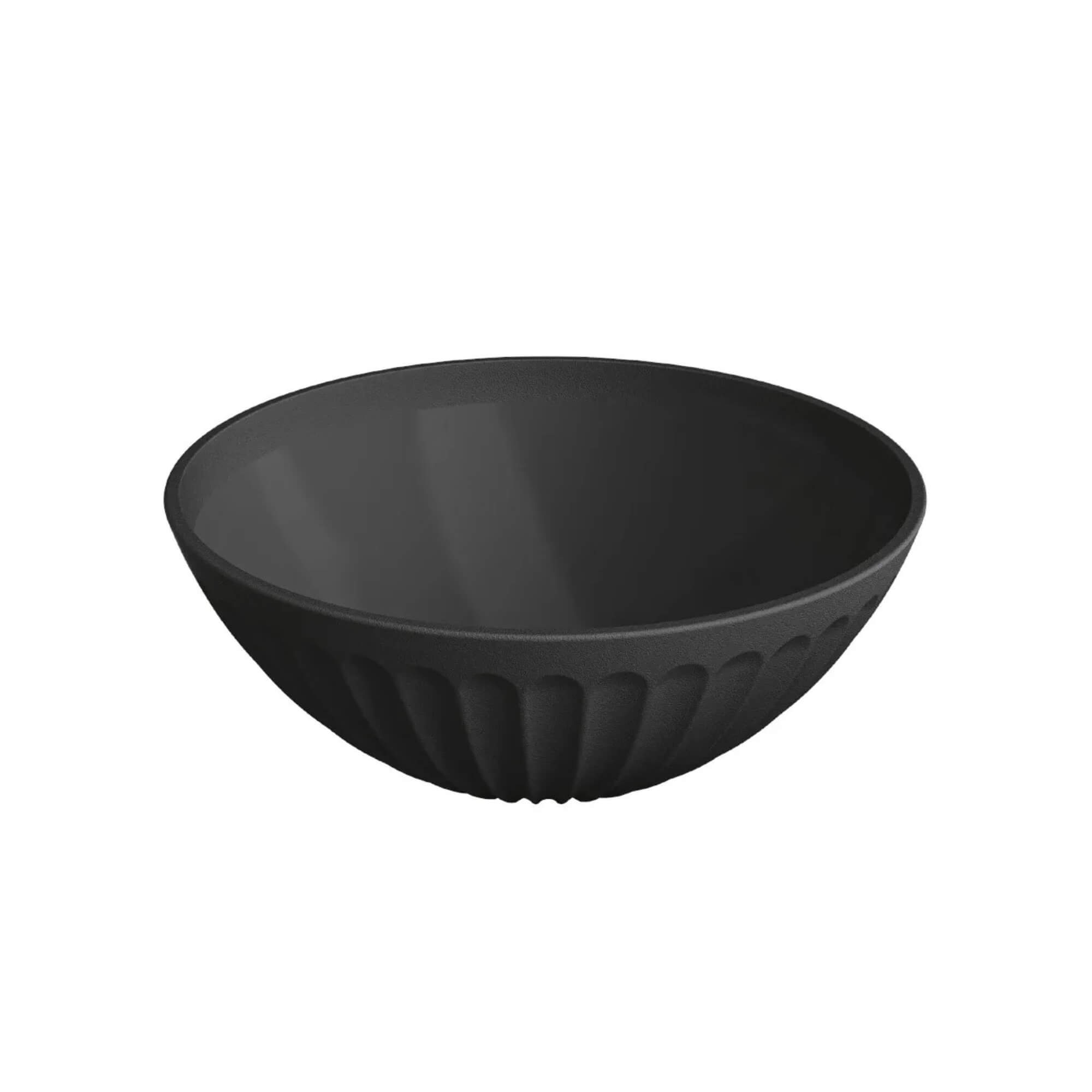 Saladeira de Plástico 1 Litro Preto 18x7,5cm UZ Utilidades - UZ454-PR