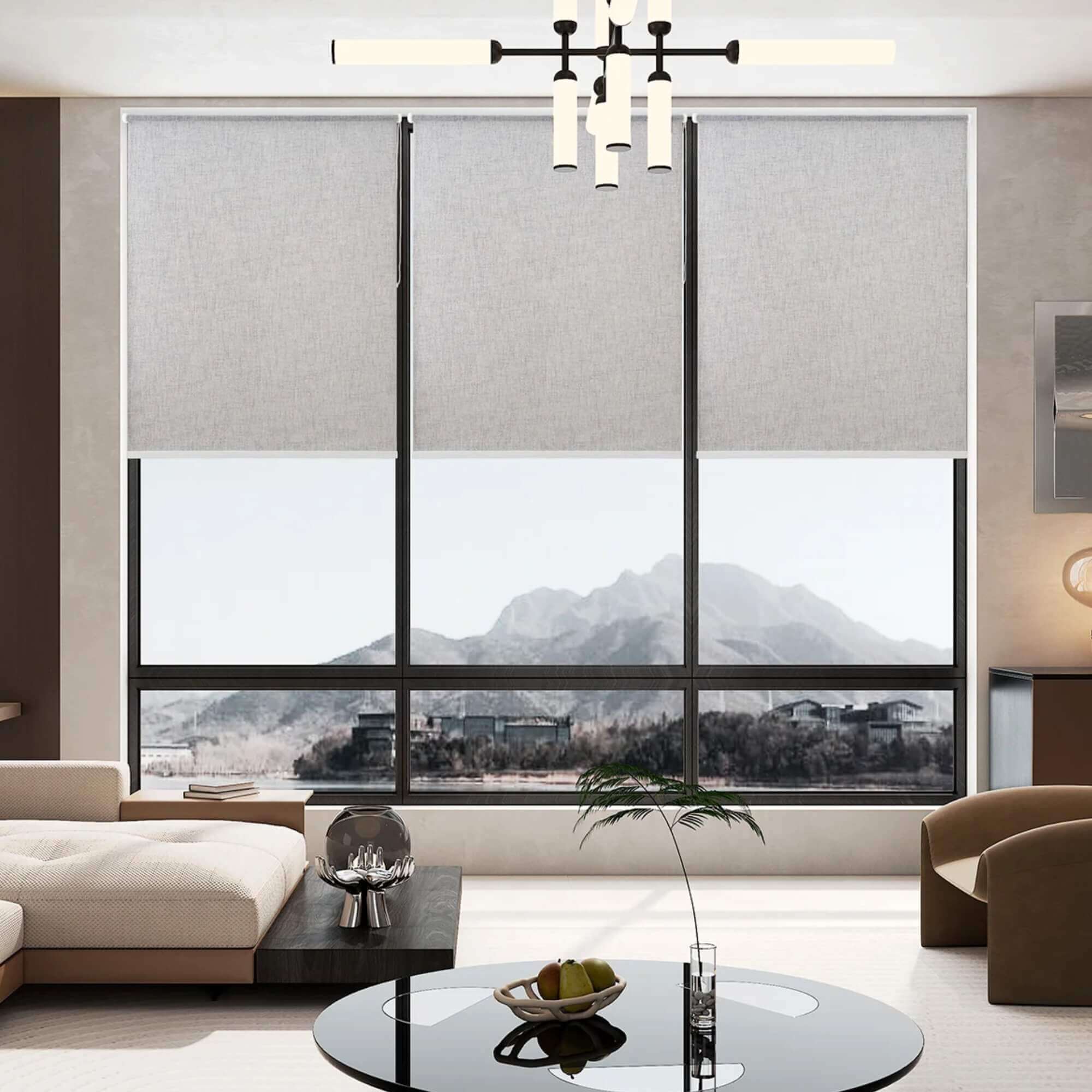 Persiana Bloom Corta Luz Cinza 140x160cm Conthey Evolux - N2306144