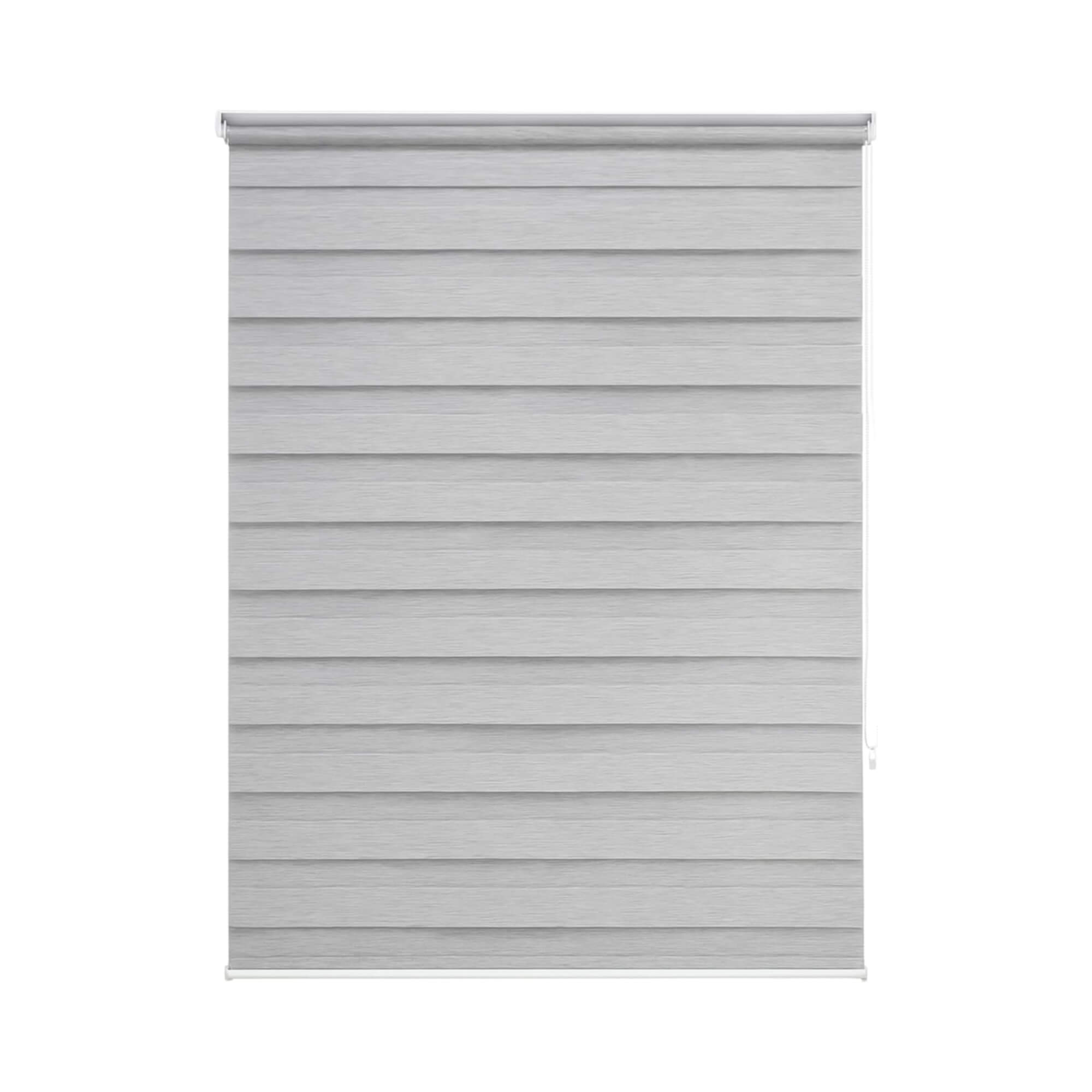 Persiana Zebra Rolo Dupla 120x160cm Cinza Linho Conthey Evolux - N2004461F