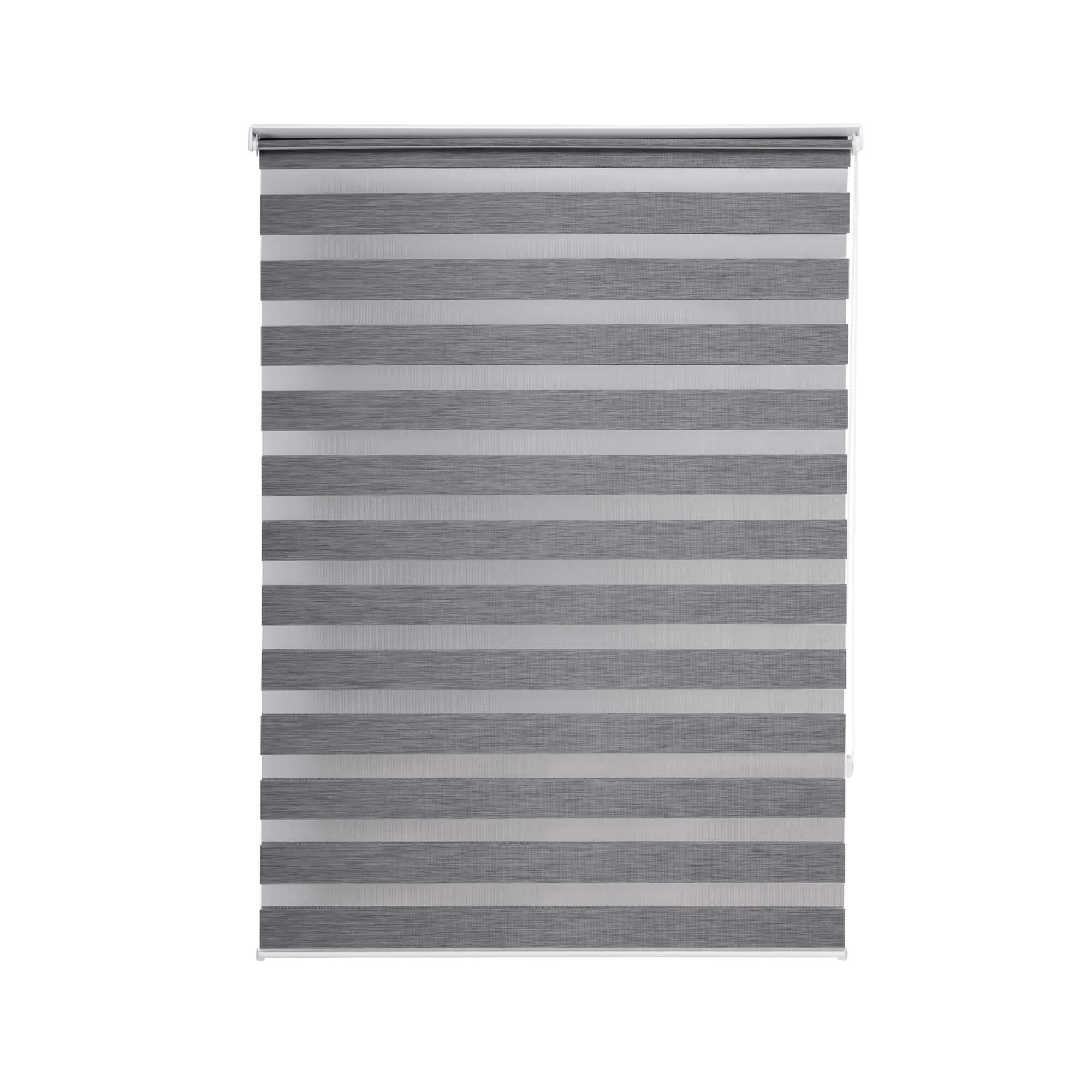 Persiana Zebra Rolo Dupla 140x160cm Grafite Linho Conthey Evolux - N2004462G