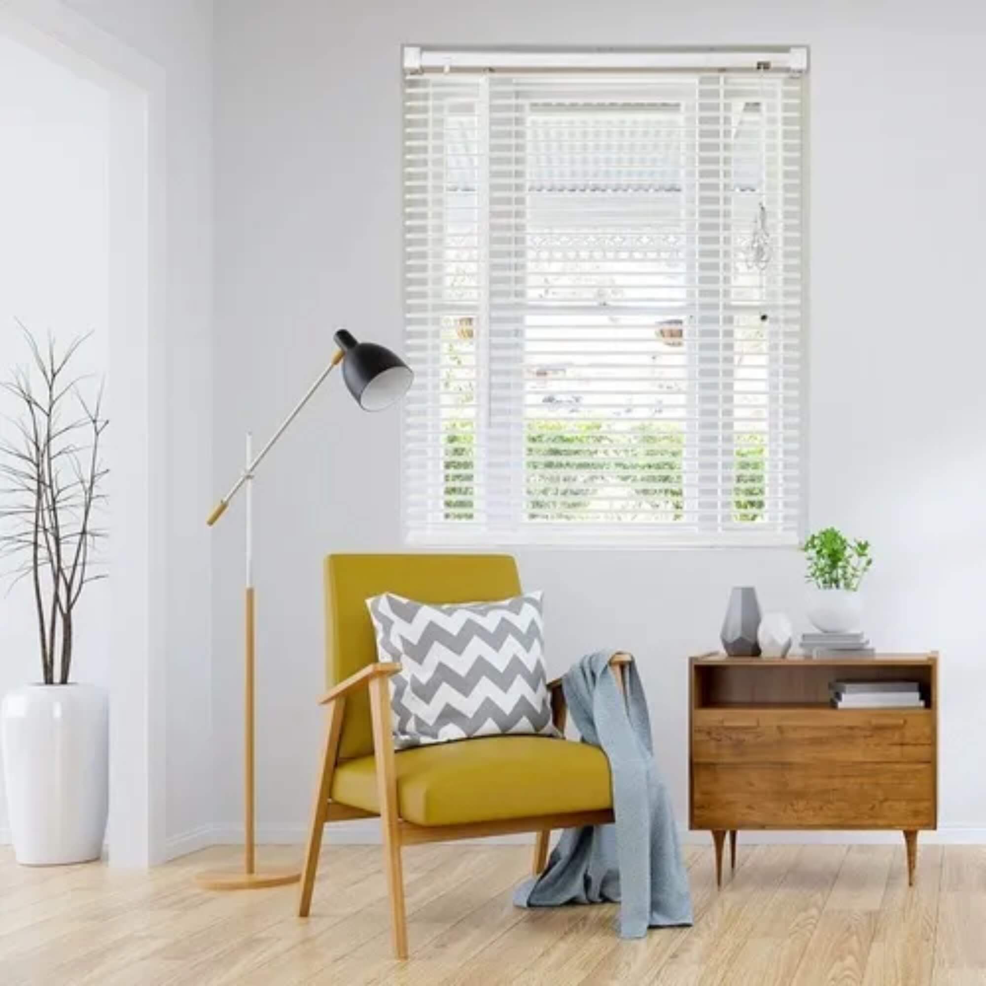 Persiana Horizontal PVC Premier 25mm 50x60cm cor Branca Conthey Evolux - D113177A