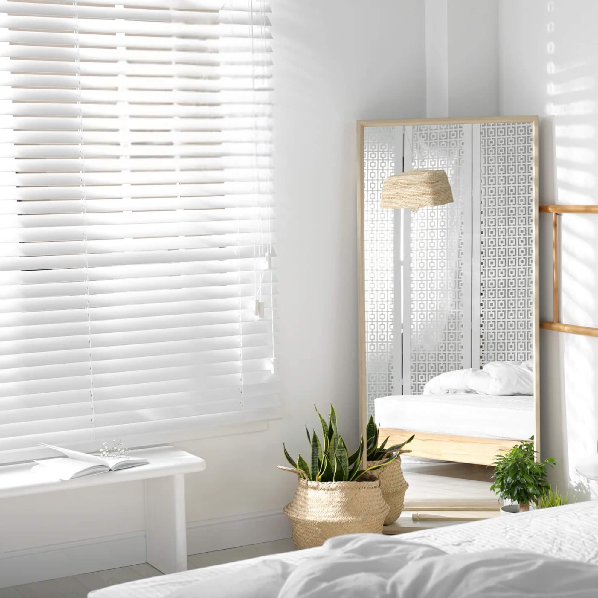 Persiana Horizontal PVC Premier 25mm 50x60cm cor Branca Conthey Evolux - D113177A