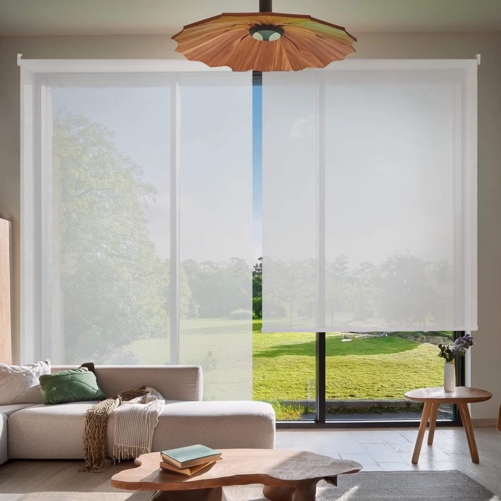 Persiana Rolô Solar Screen 140X220cm cor Branca Conthey Evolux - D152215A