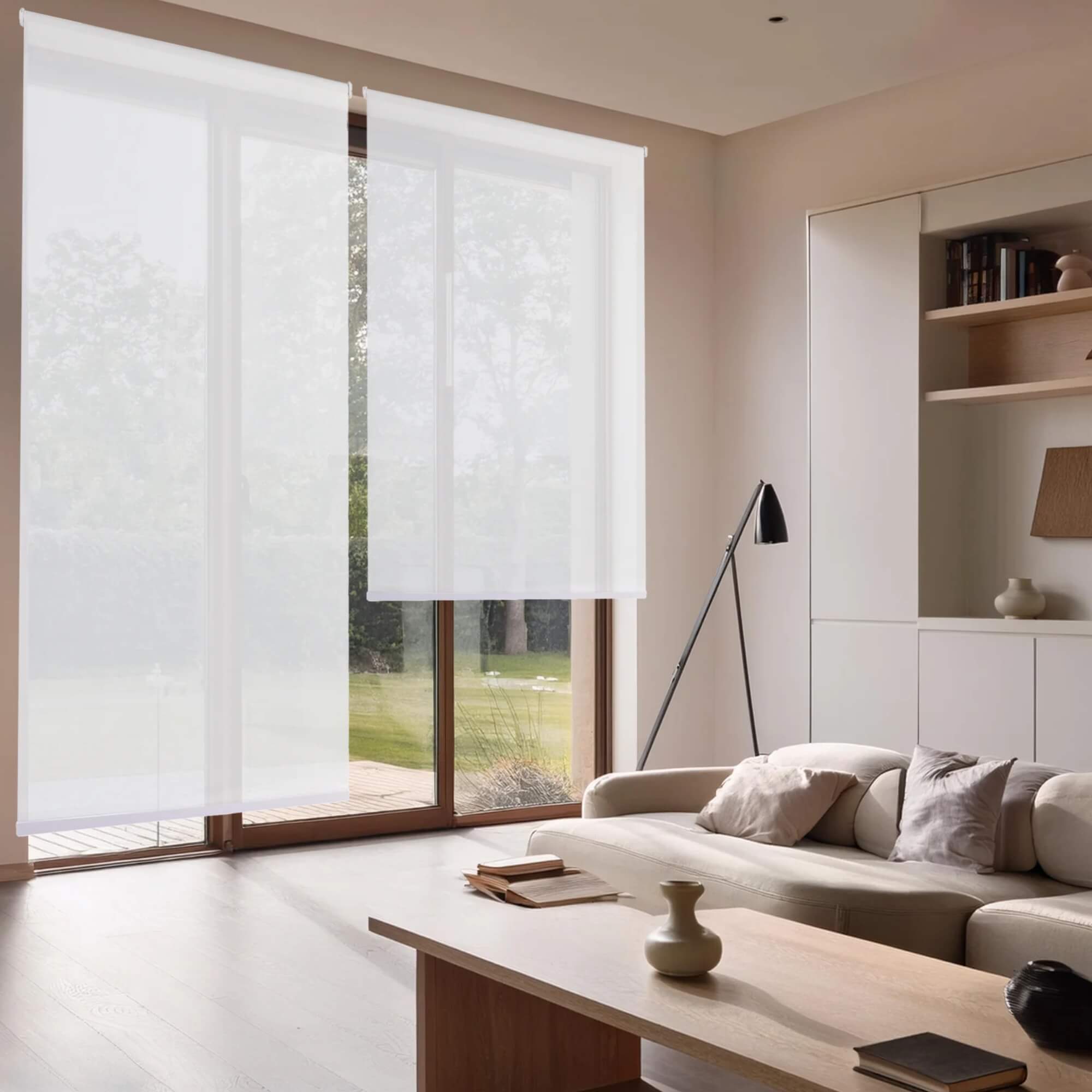 Persiana Rolô Solar Screen 120x220cm cor Branca Conthey Evolux - D152214A