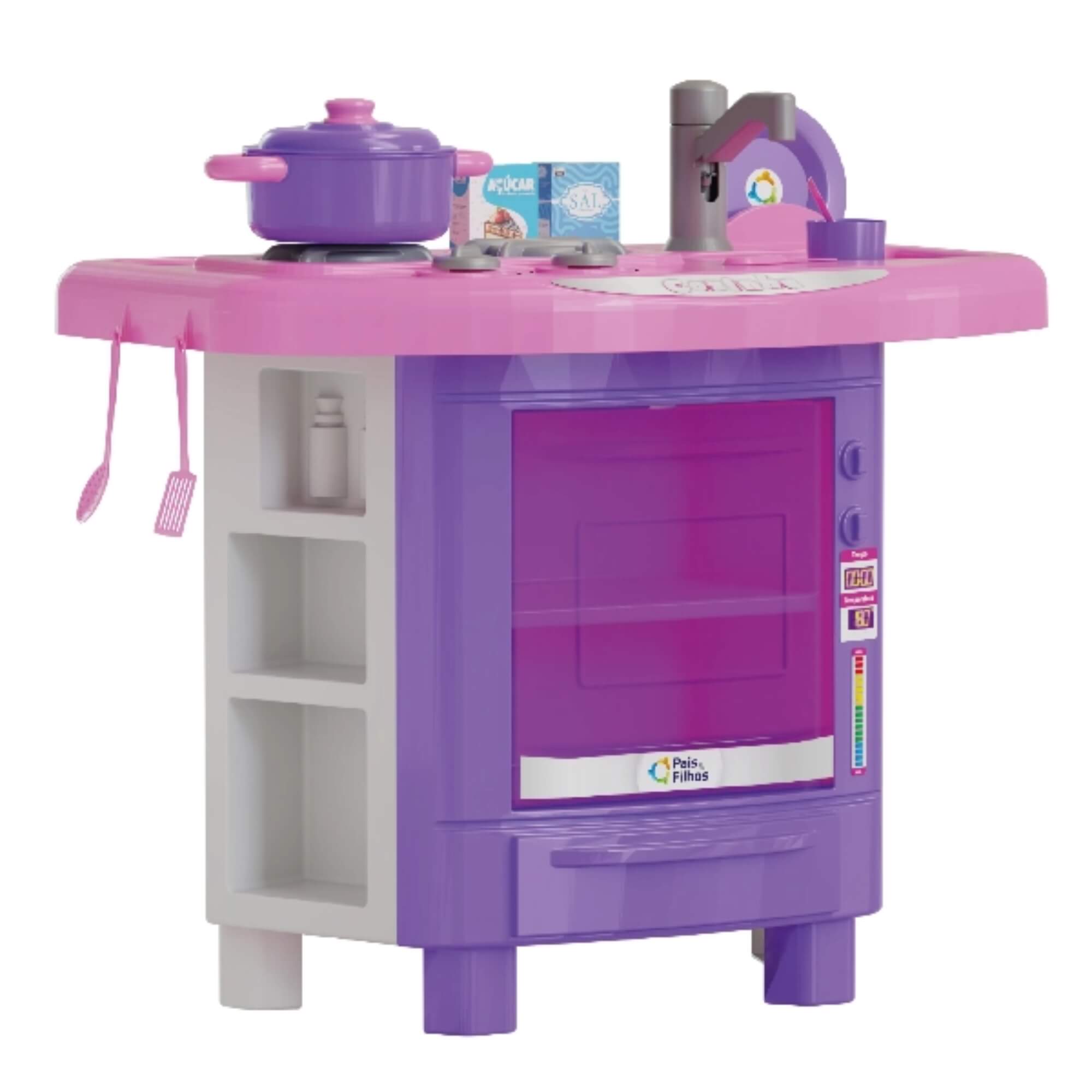 Brinquedo Cozinha Faz de Conta Mini Delícias Pais e Filhos - 793041