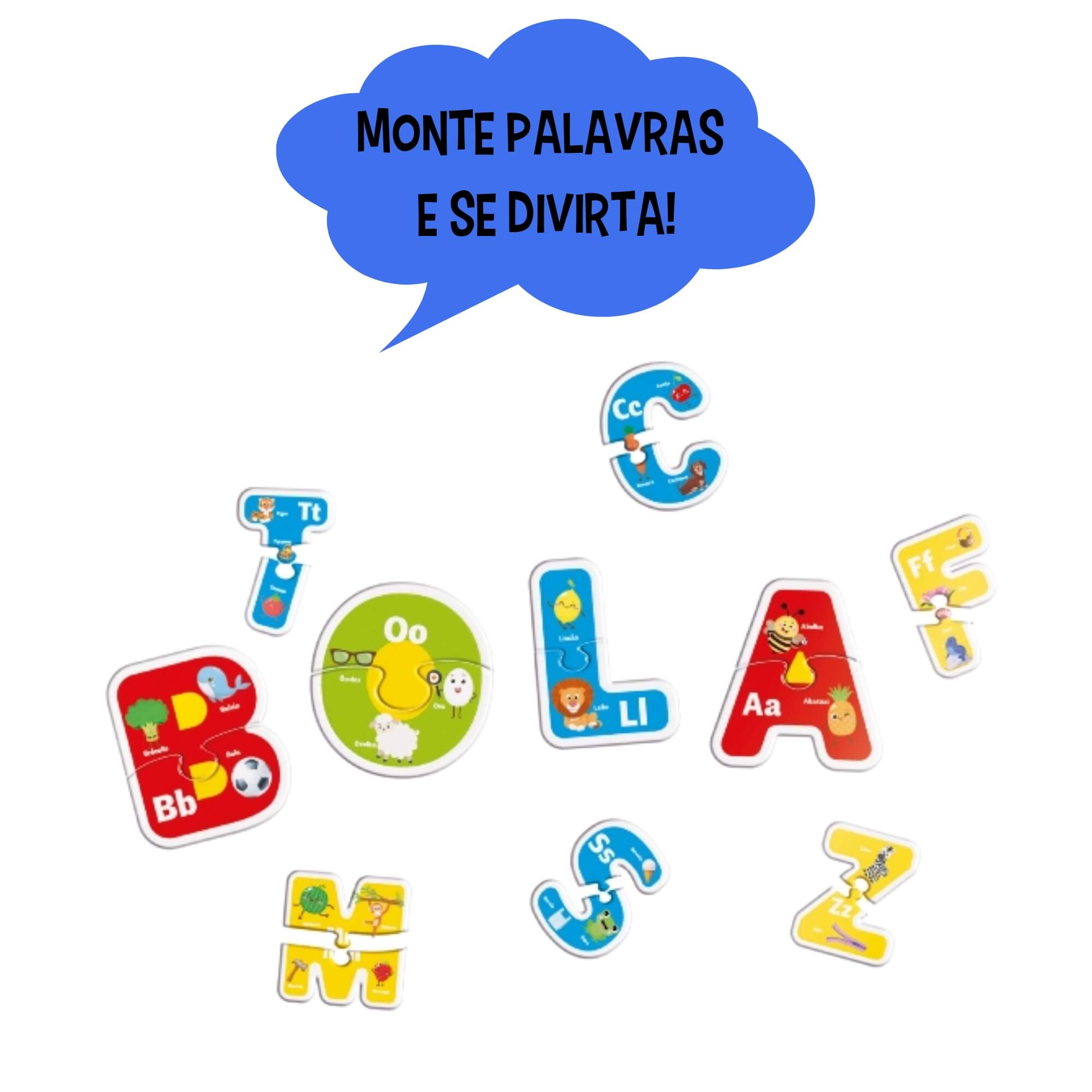 Jogo Educativo Infantil Aprendendo o Alfabeto Pais e Filhos - 793049