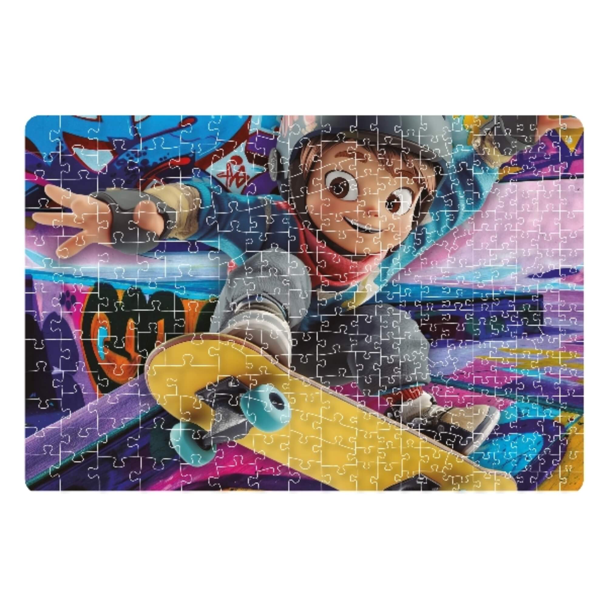 Quebra-cabeça em Família: Skate com 300 peças Pais e Filhos - 793403