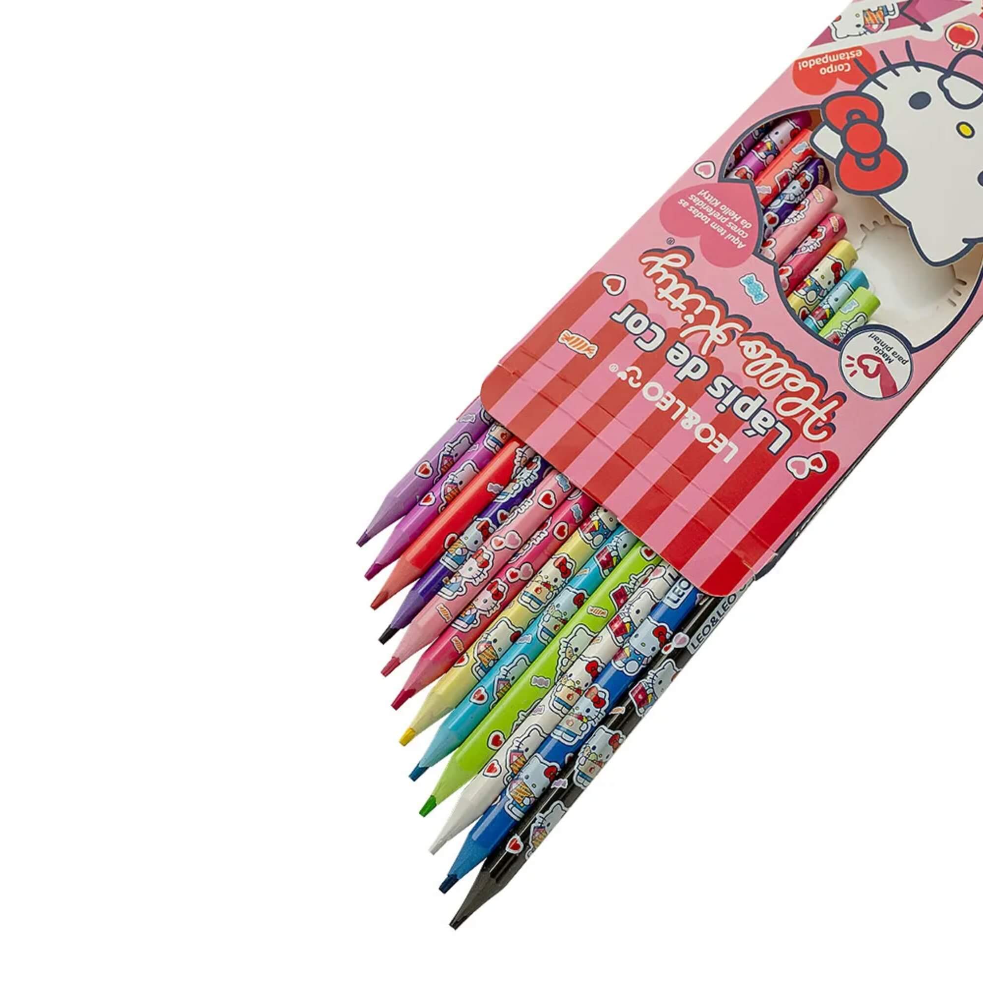 COMP Kit Volta às Aulas com Hello Kitty: Material Escolar para Escrita e Colorir