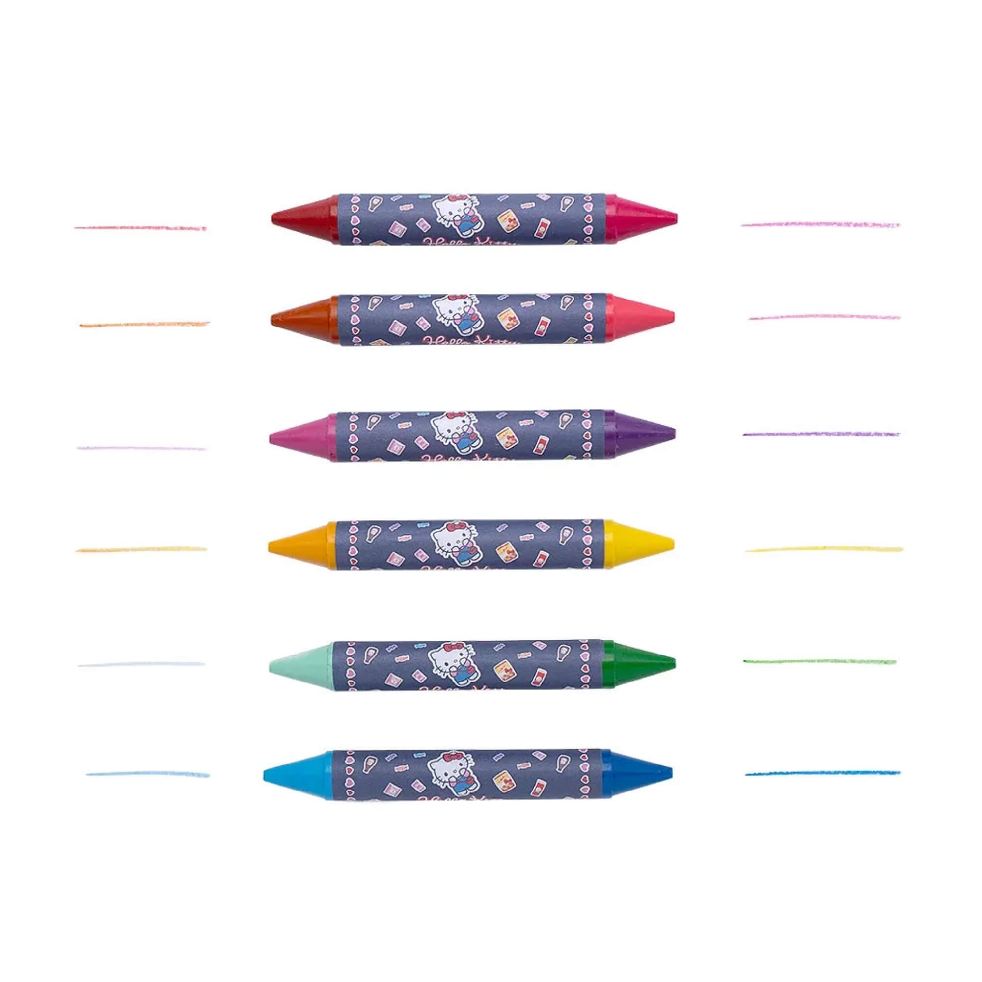 COMP Kit Volta às Aulas com Hello Kitty: Material Escolar para Escrita e Colorir