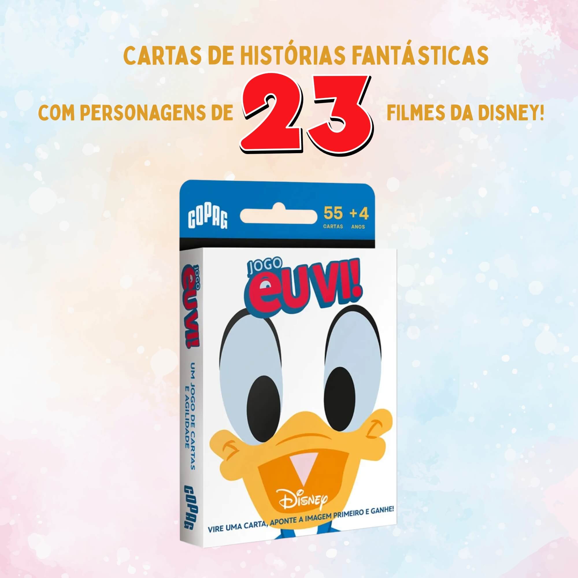 Jogo Infantil de Cartas Eu Vi! Disney Clássicos Copag - 36595