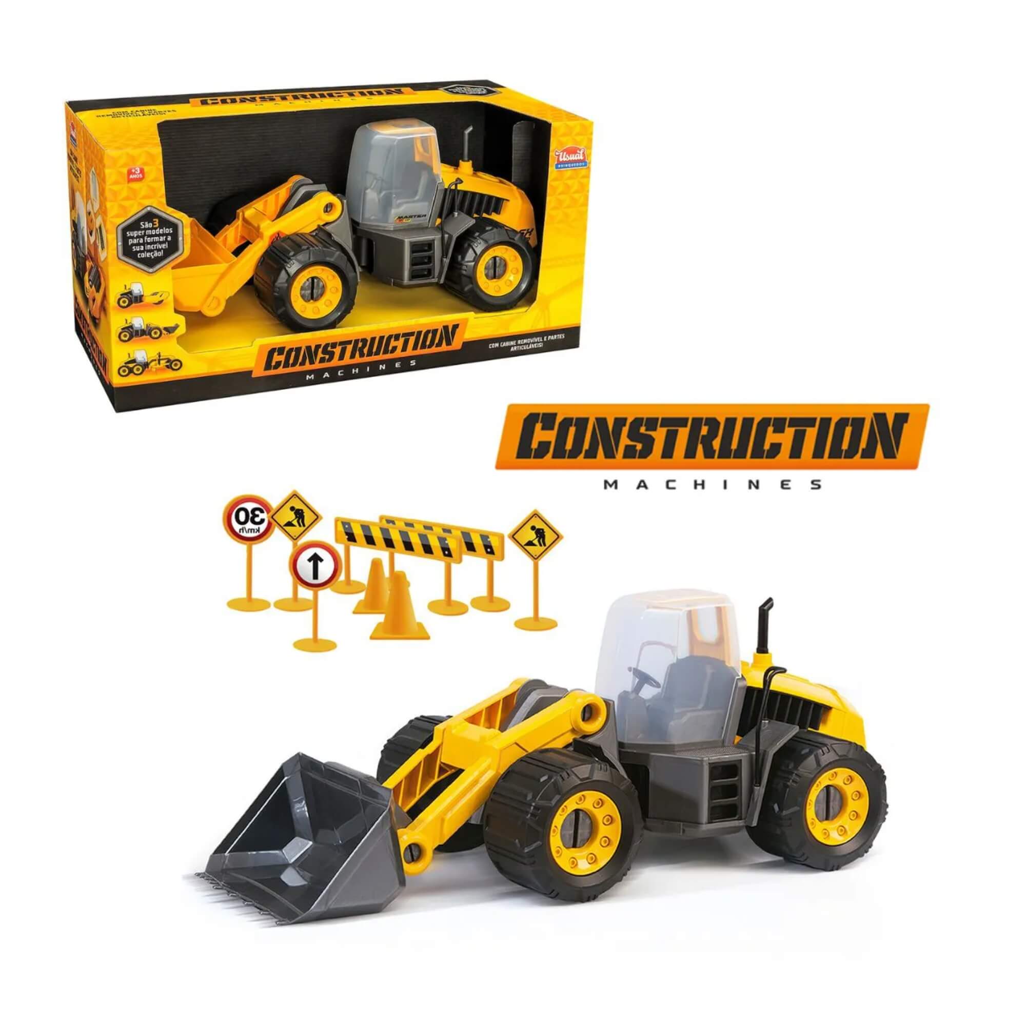 Brinquedo Tratorzinho Construction Machine Master SX 130 Usual Brinquedos - 305