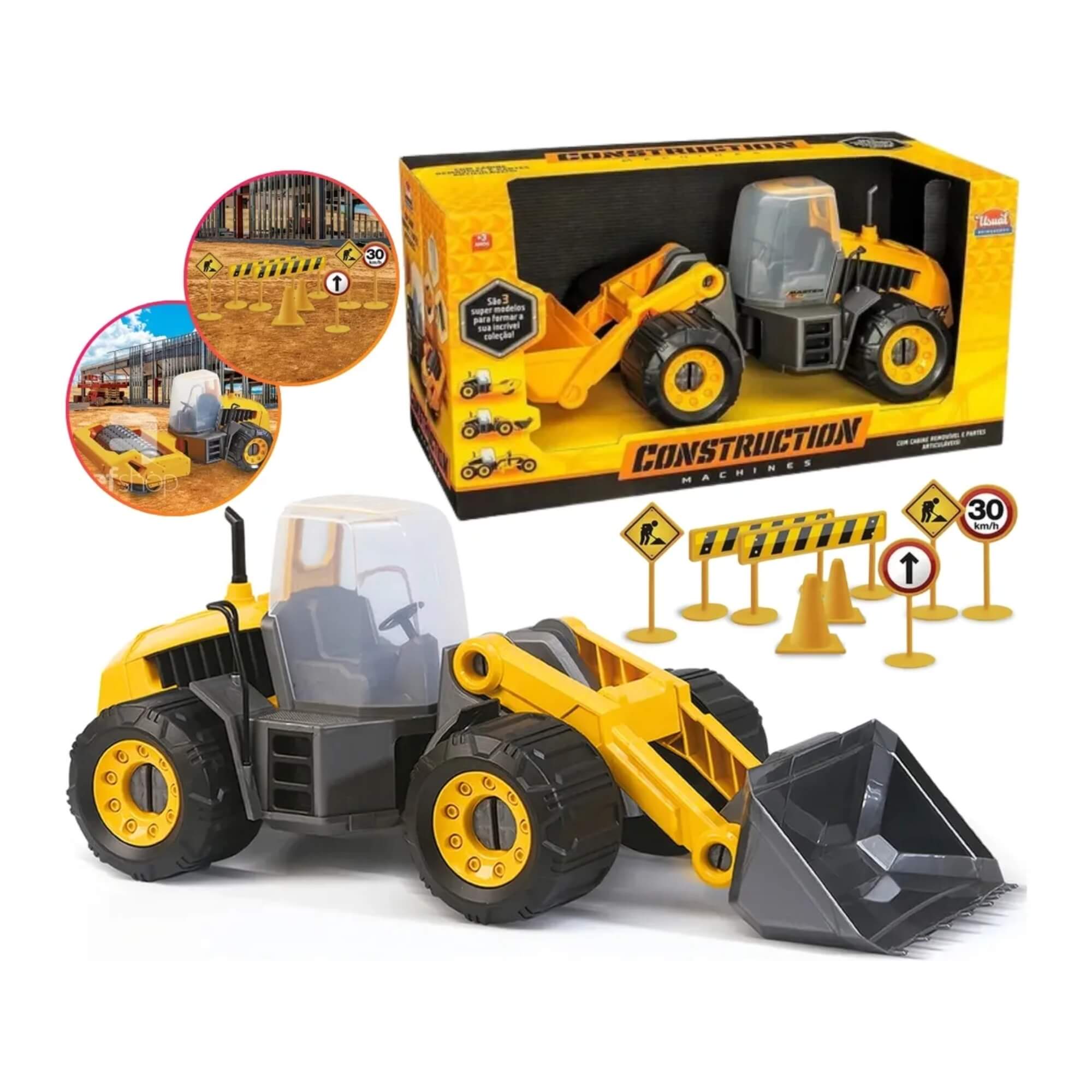 Brinquedo Tratorzinho Construction Machine Master SX 130 Usual Brinquedos - 305