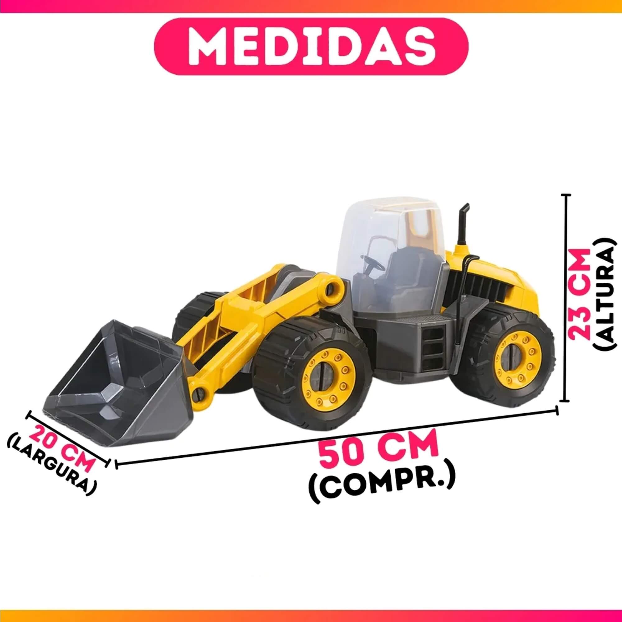 Brinquedo Tratorzinho Construction Machine Master SX 130 Usual Brinquedos - 305