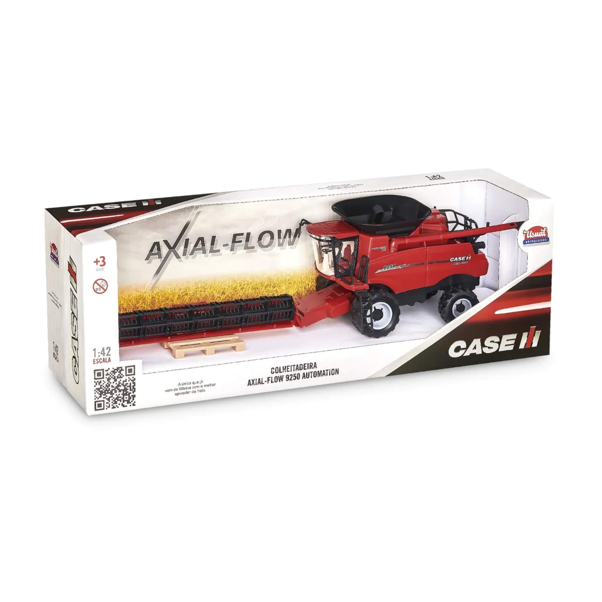 Brinquedo Colheitadeira de Grãos Axial-Flow 9250 Case Usual Brinquedos - 661
