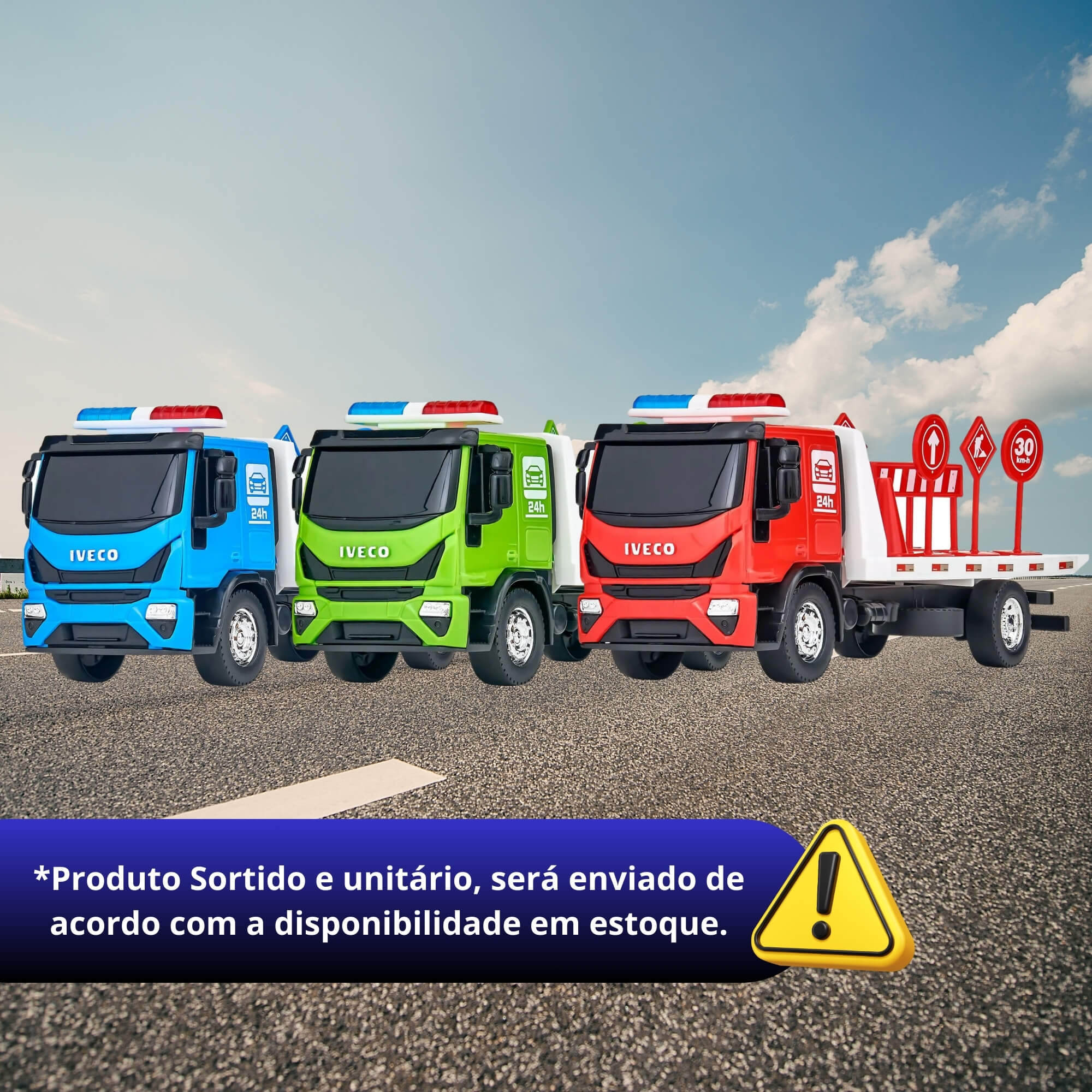 Brinquedo Miniatura Iveco Tector Guincho Plataforma 667 Usual Brinquedos - 667