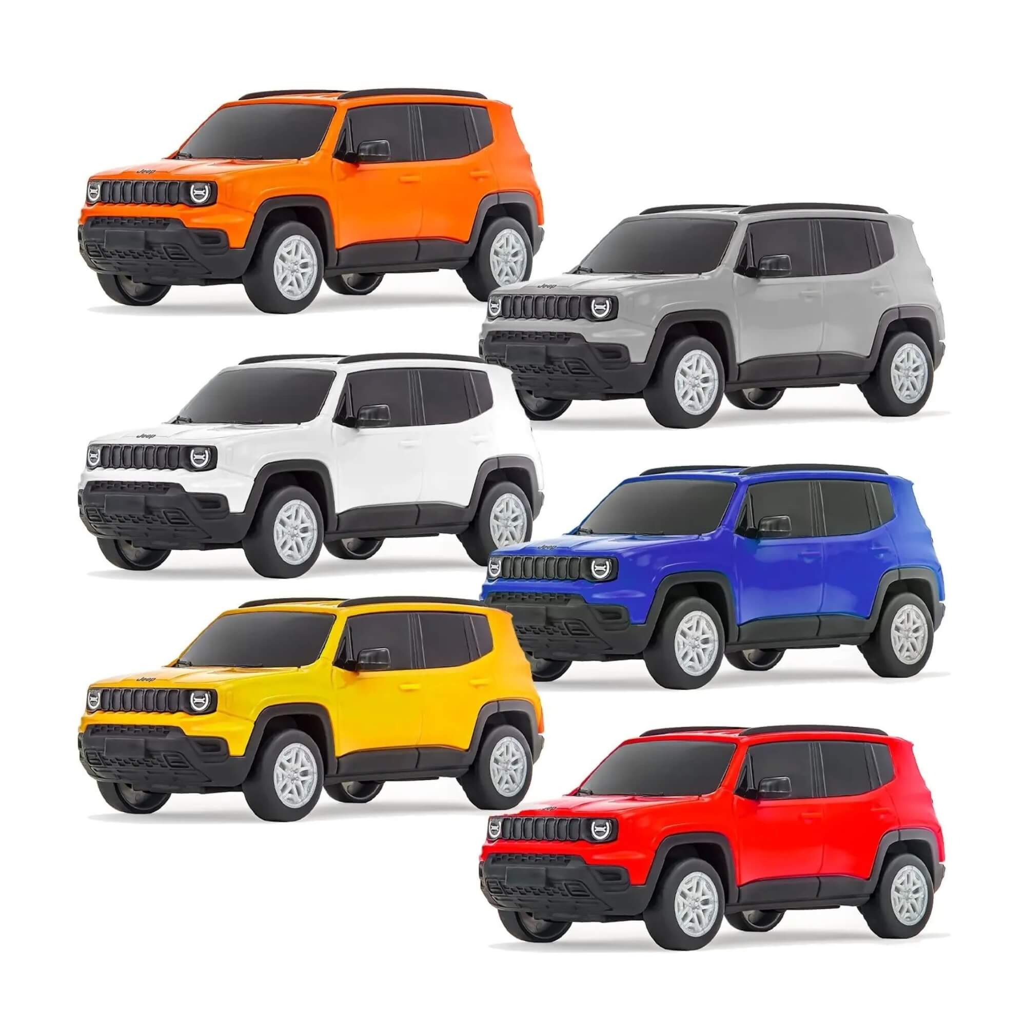 Mini Caminhão Iveco S-Way Cegonha c/ 6 Jeep Renegade (Sortido e Unitário) Usual Brinquedos - 668