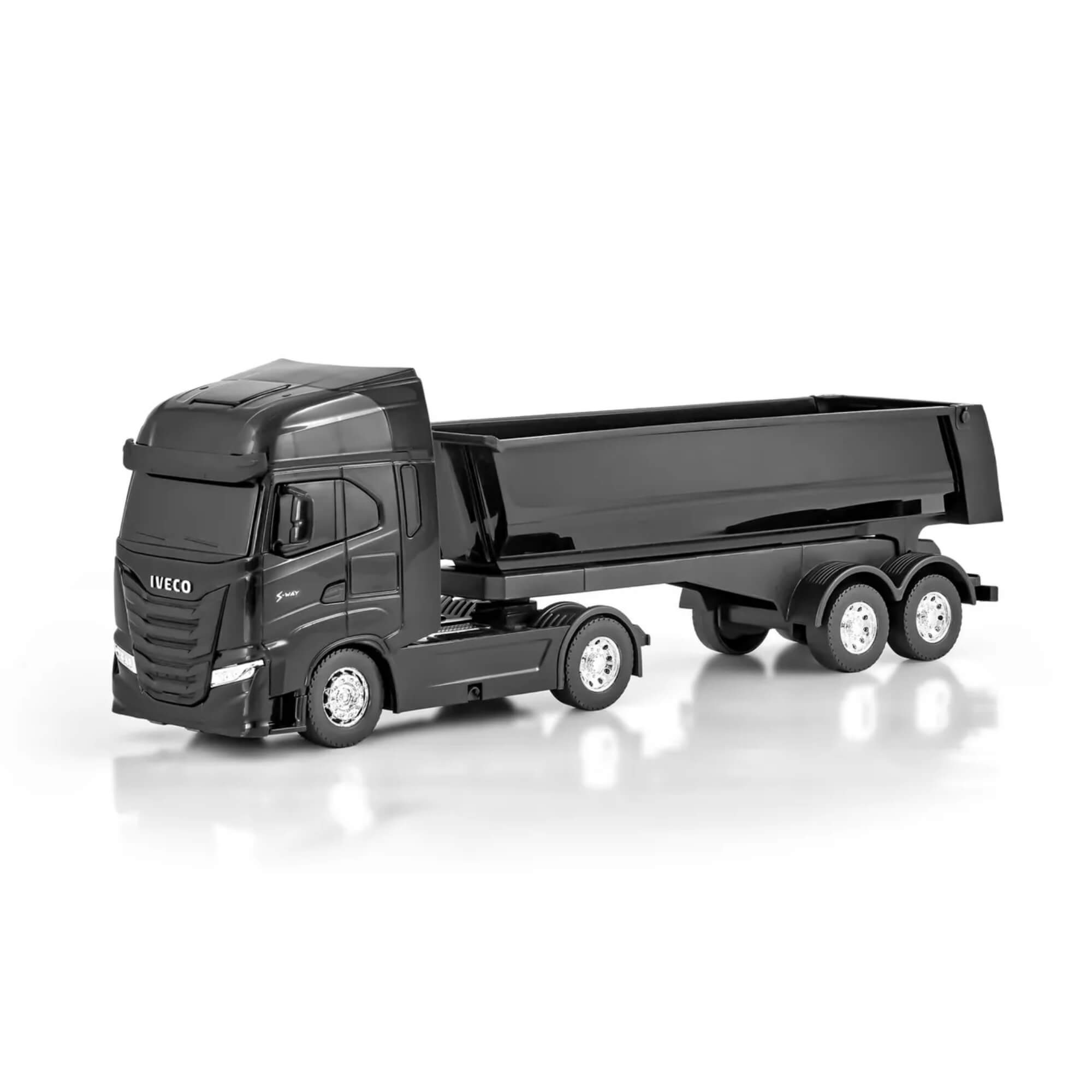 Brinquedo Caminhão Miniatura Iveco S-Way Toco Basculante Sortido e Unitário Usual Brinquedos - 756