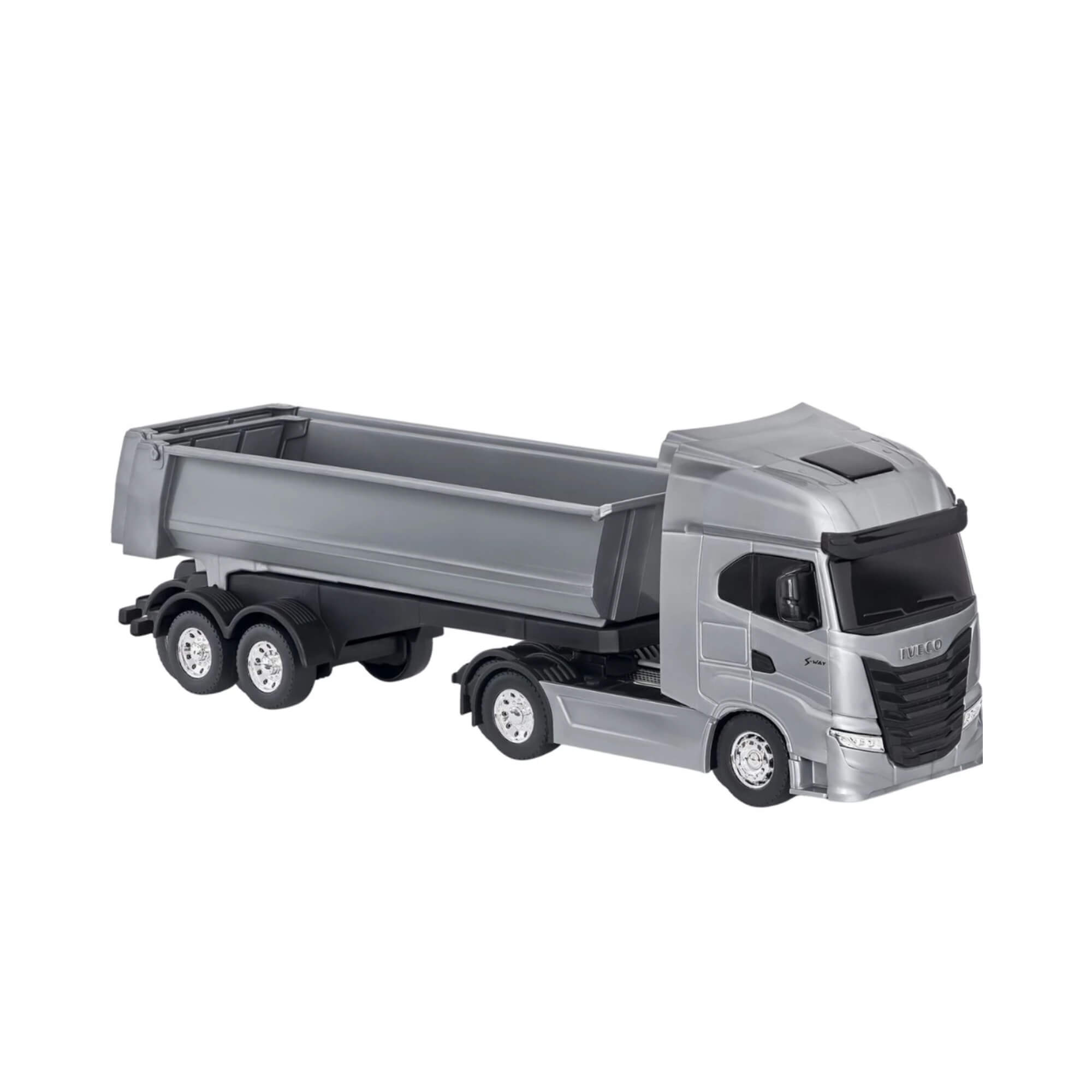 Brinquedo Caminhão Miniatura Iveco S-Way Toco Basculante Sortido e Unitário Usual Brinquedos - 756