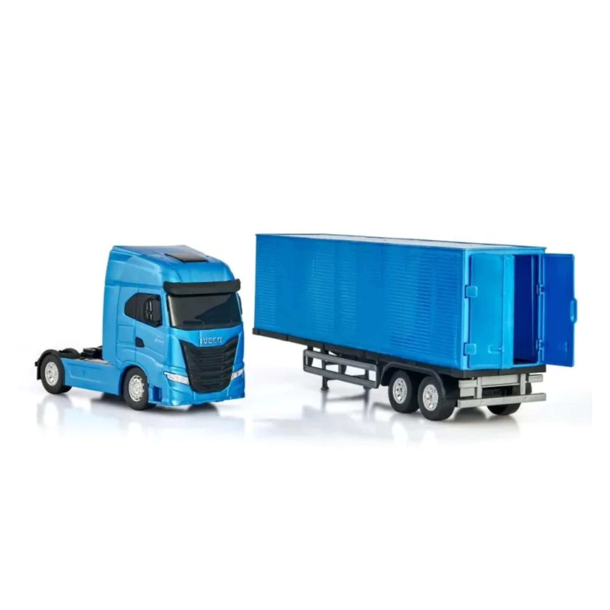 Brinquedo Caminhão Miniatura Iveco S-Way Toco Baú Carreta Sortido Unitário Usual Brinquedos - 758