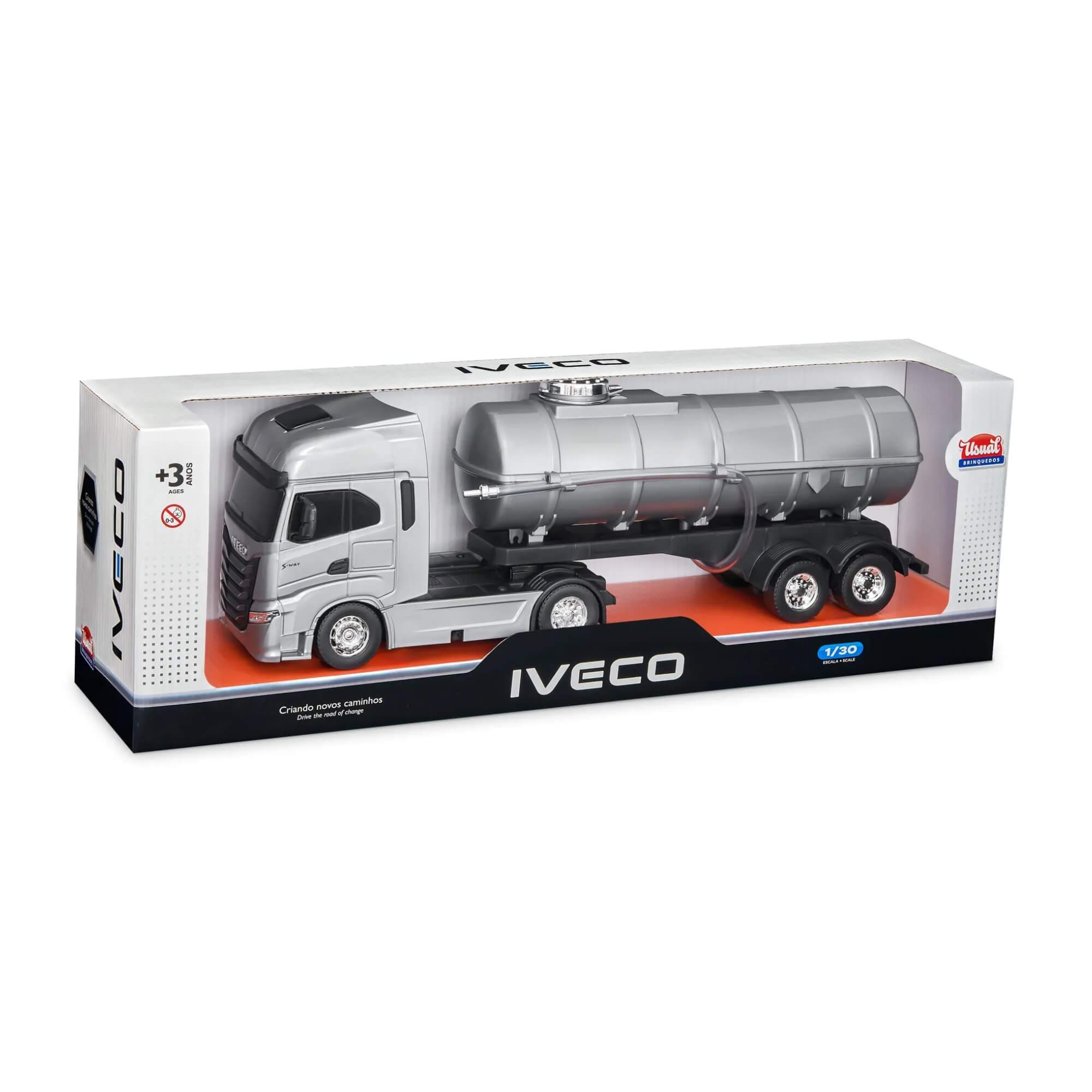 Brinquedo Caminhão Miniatura Iveco S-Way Toco Tanque Sortido e Unitário Usual Brinquedos - 759