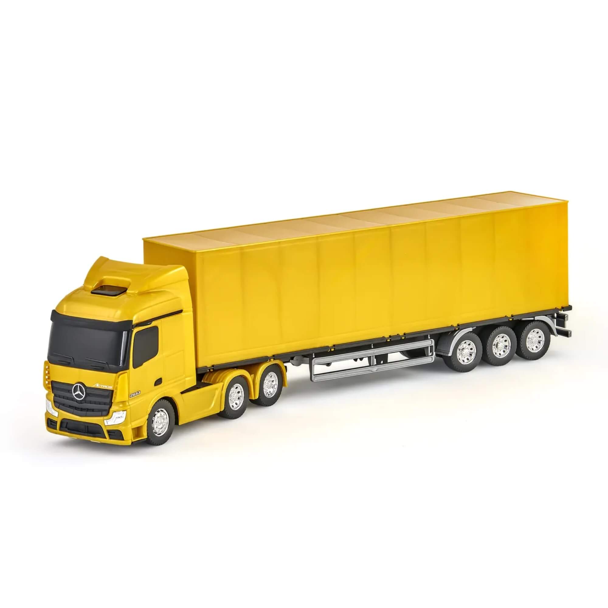 Brinquedo Caminhão Miniatura Mercedes Benz Actros Baú Sortido e Unitário Usual Brinquedos - 832