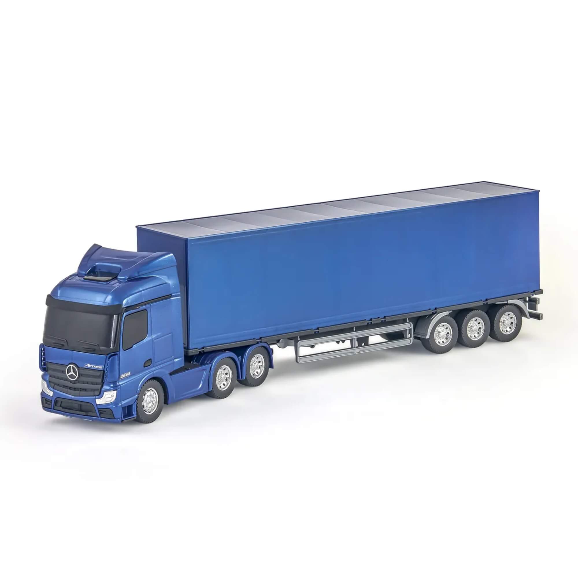 Brinquedo Caminhão Miniatura Mercedes Benz Actros Baú Sortido e Unitário Usual Brinquedos - 832