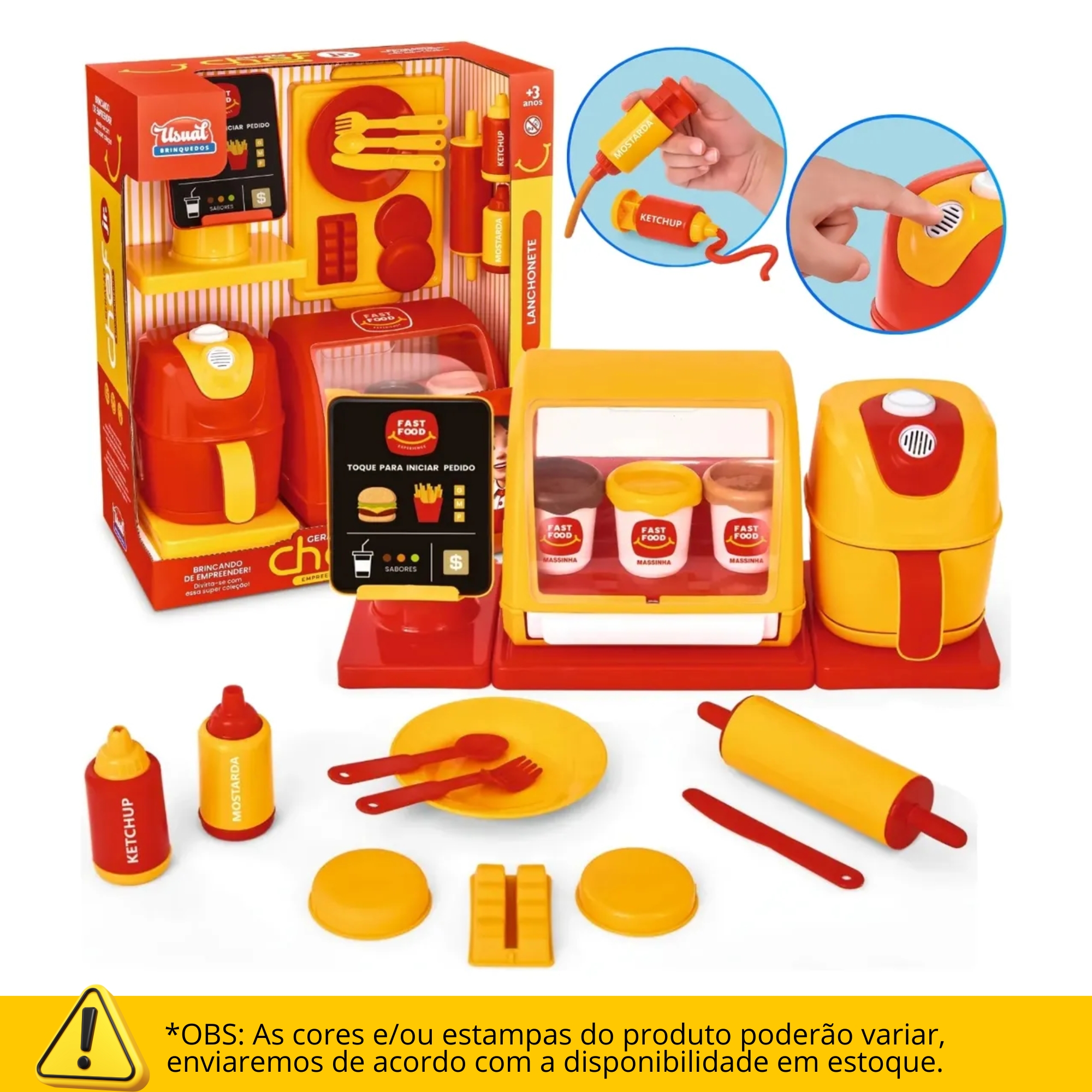 Brinquedo Lanchonete Kit Master Geração Chef Jr. (Cores Sortidas) Usual Brinquedos - 842