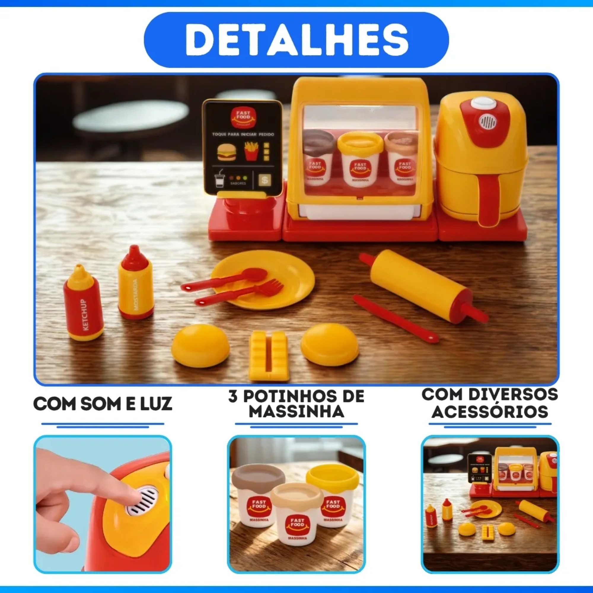Brinquedo Lanchonete Kit Master Geração Chef Jr. (Cores Sortidas) Usual Brinquedos - 842