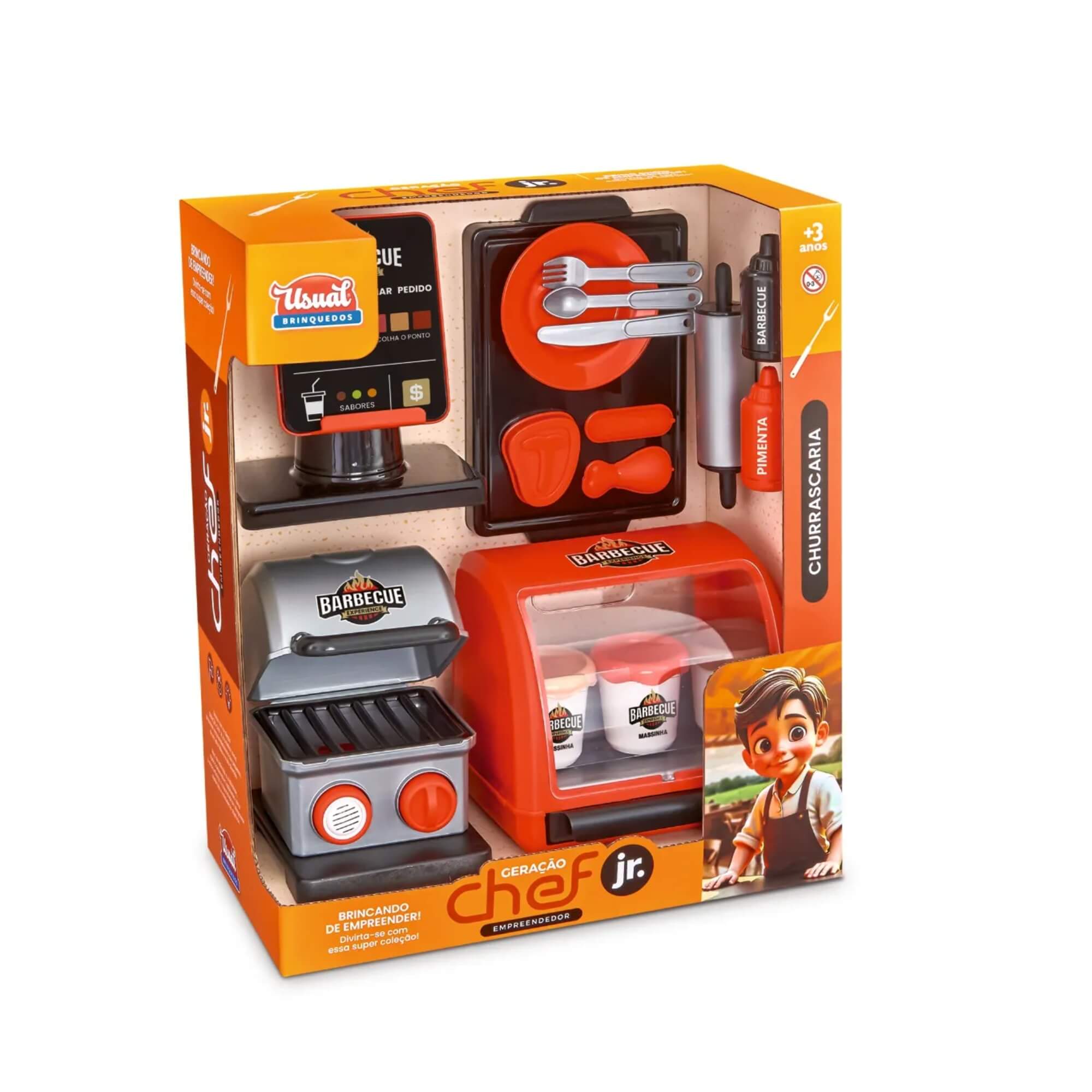 Brinquedo Churrascaria Kit Master Geração Chef Jr. (Cores Sortidas) Usual Brinquedos - 845