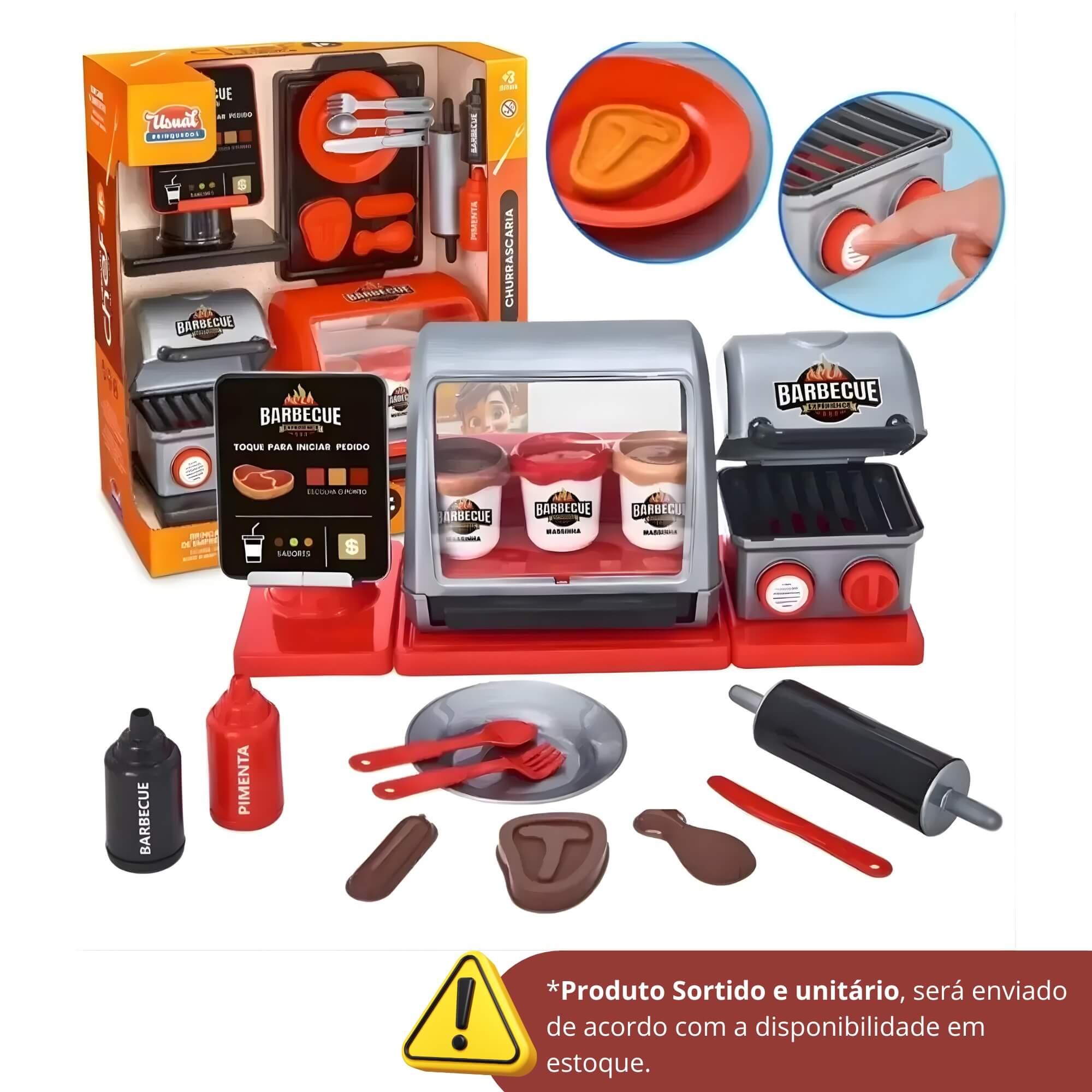 Brinquedo Churrascaria Kit Master Geração Chef Jr. (Cores Sortidas) Usual Brinquedos - 845