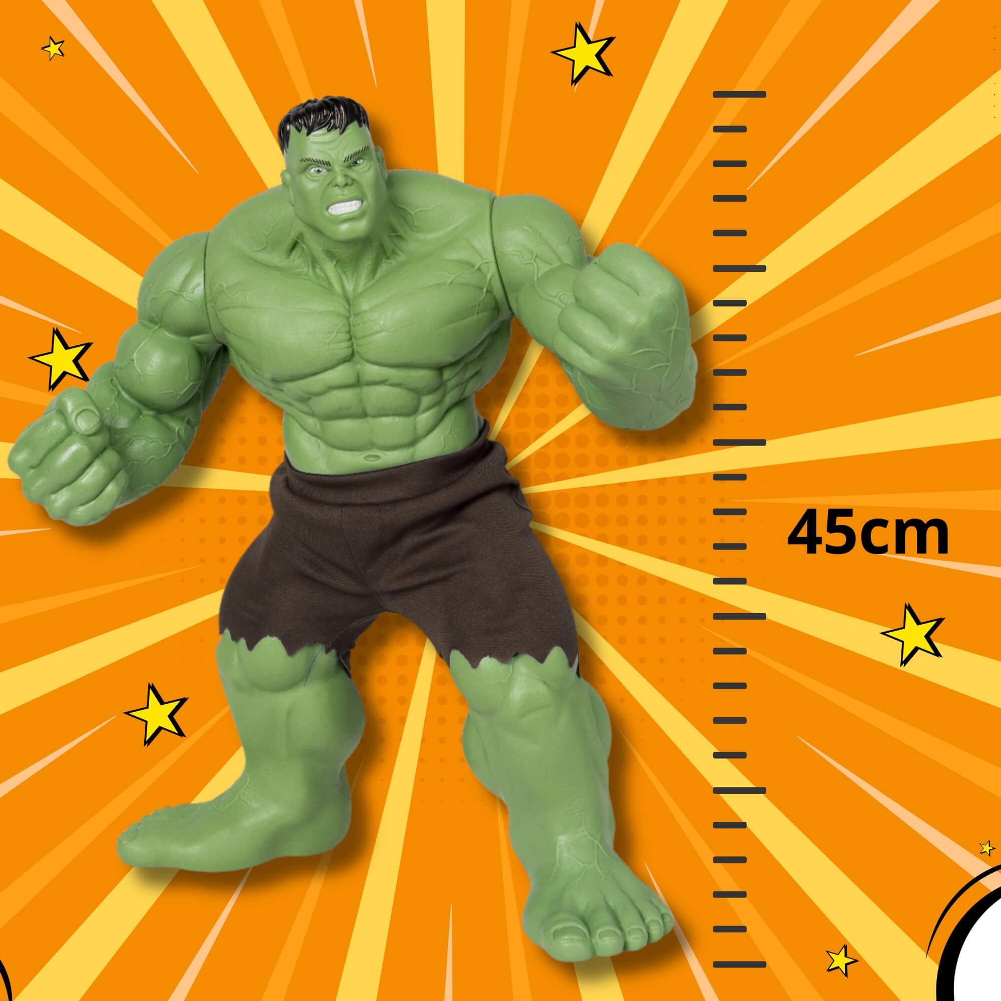 COMP Kit Boneco Colecionável Articulado: Hulk Smash 45cm + Homem Aranha Extreme 50cm