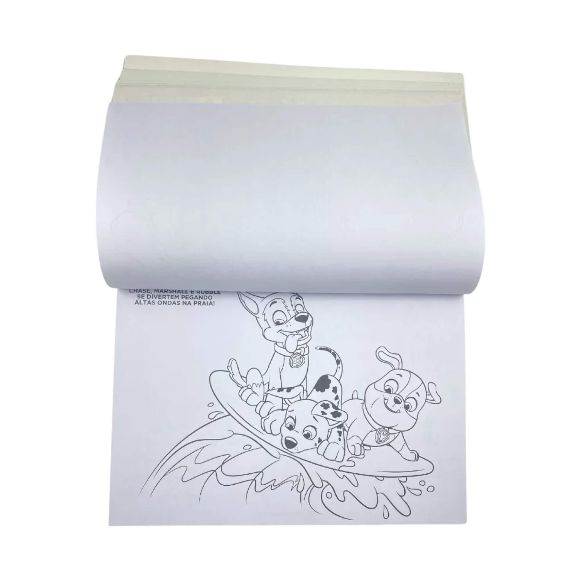 Prancheta para colorir Patrulha Canina com 1500 adesivos Editora On Line - 9788543223490