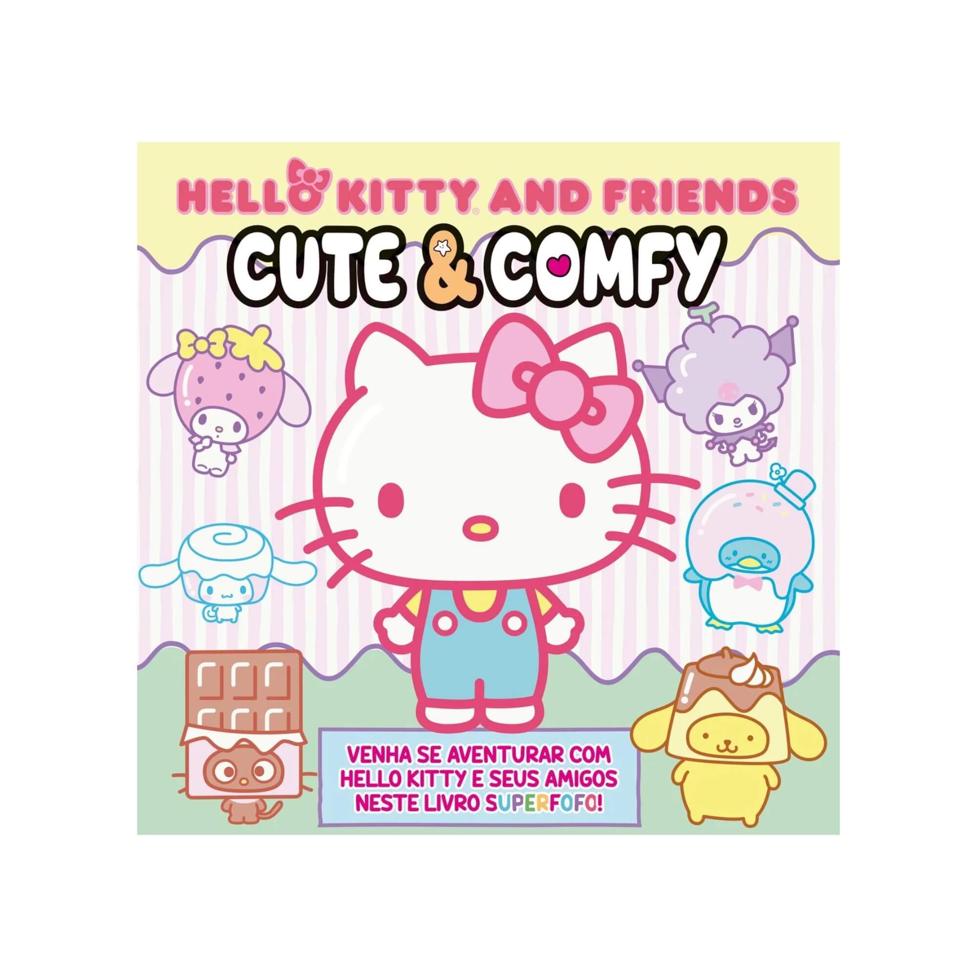 Livro de Colorir Infantil Hello Kitty and Friends - Cute & Comfy Editora On Line - 9786561265249
