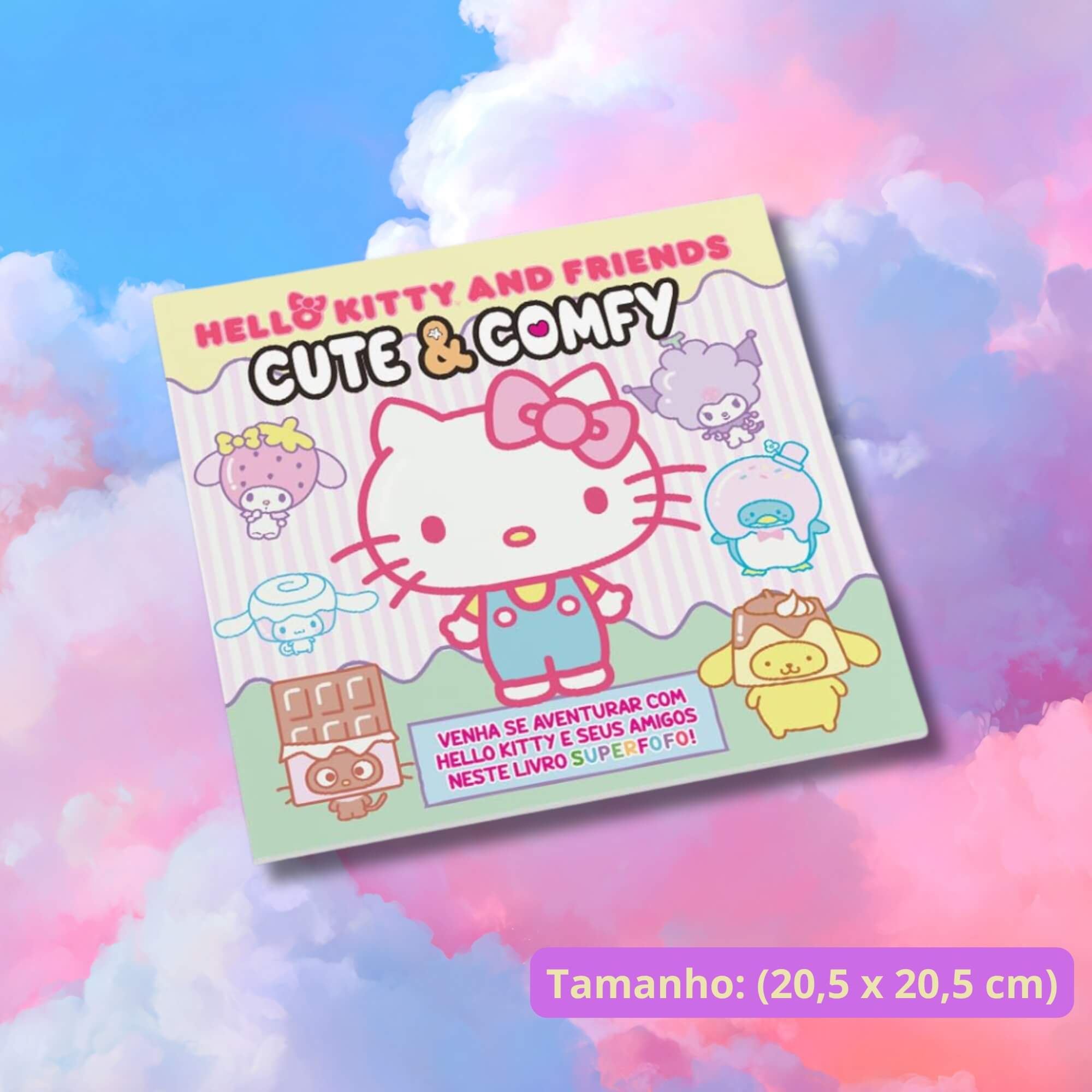 Livro de Colorir Infantil Hello Kitty and Friends - Cute & Comfy Editora On Line - 9786561265249