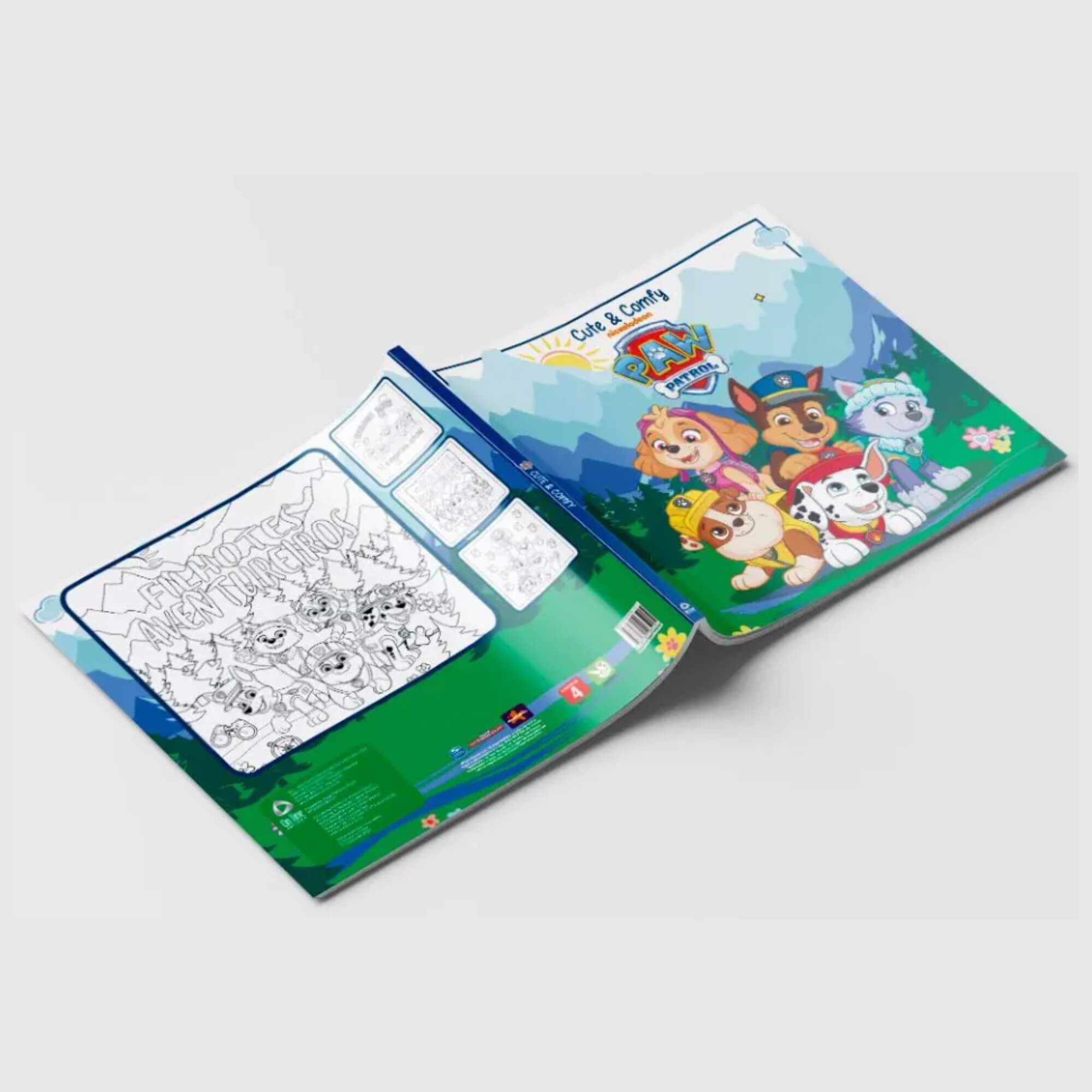 Livro de Colorir para Crianças Patrulha Canina Cute & Comfy Editora On Line - 9786561265225