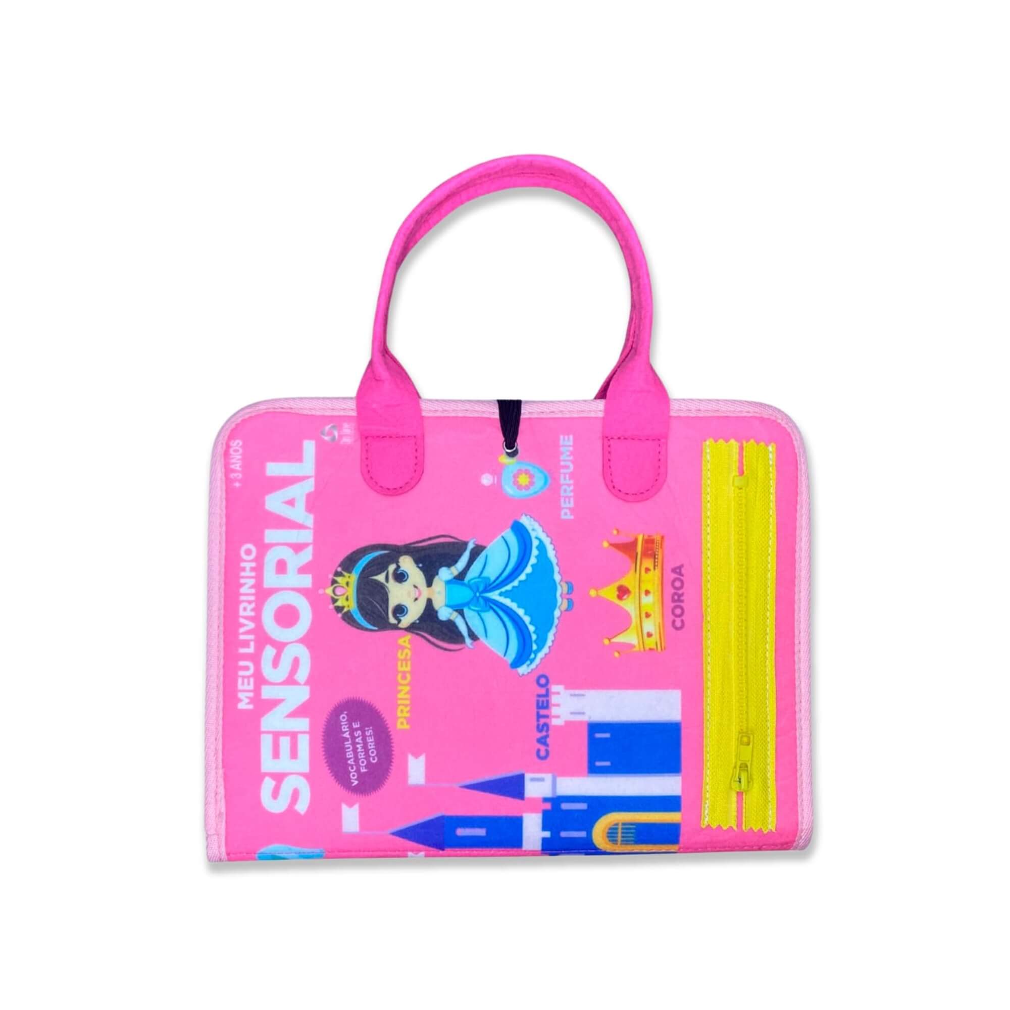Livro Educativo: Meu Livrinho Sensorial Maleta Educativa - Princesas Editora On Line - 9786561264099